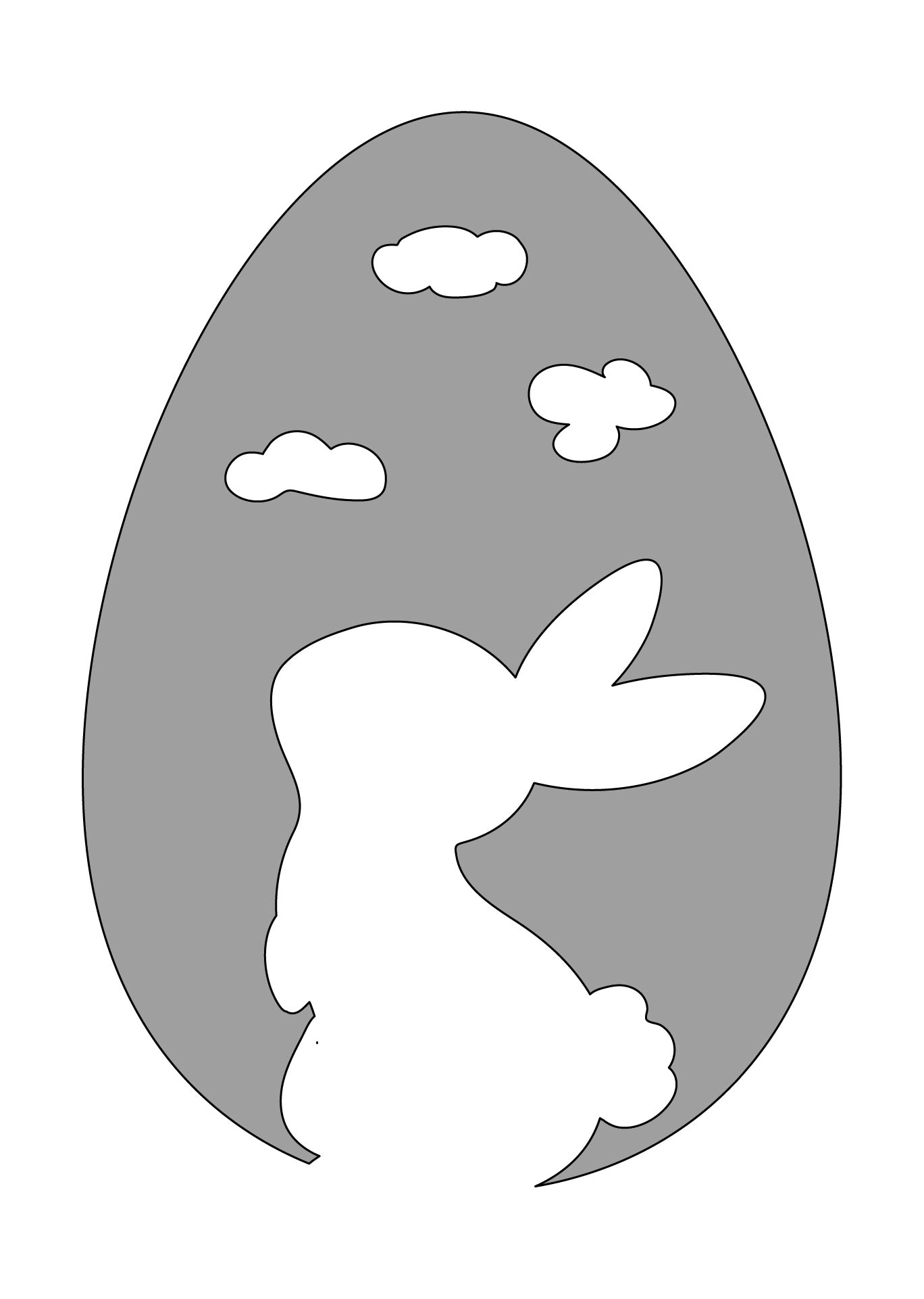 Printable Bunny Stencil