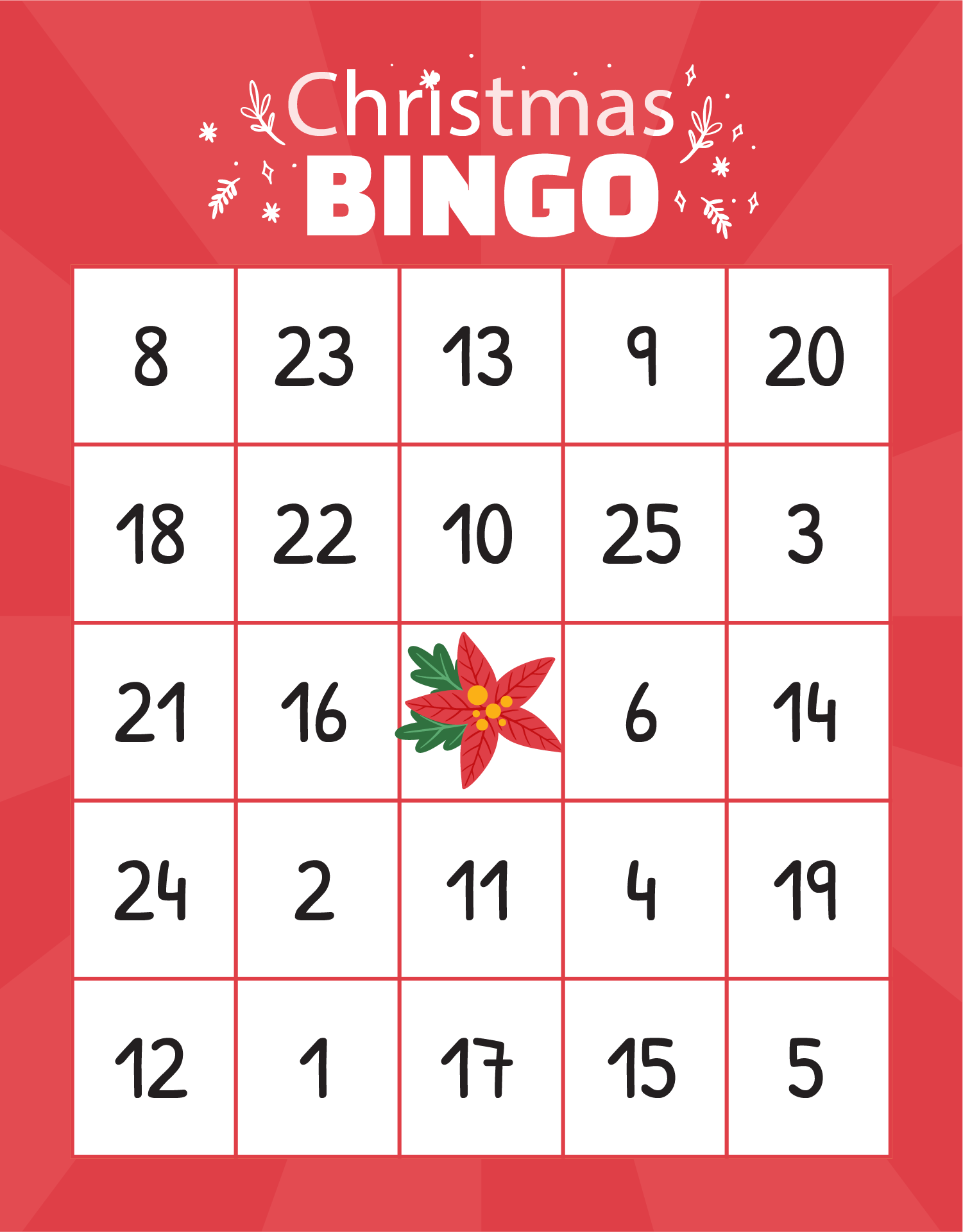  Printable Christmas Bingo Games