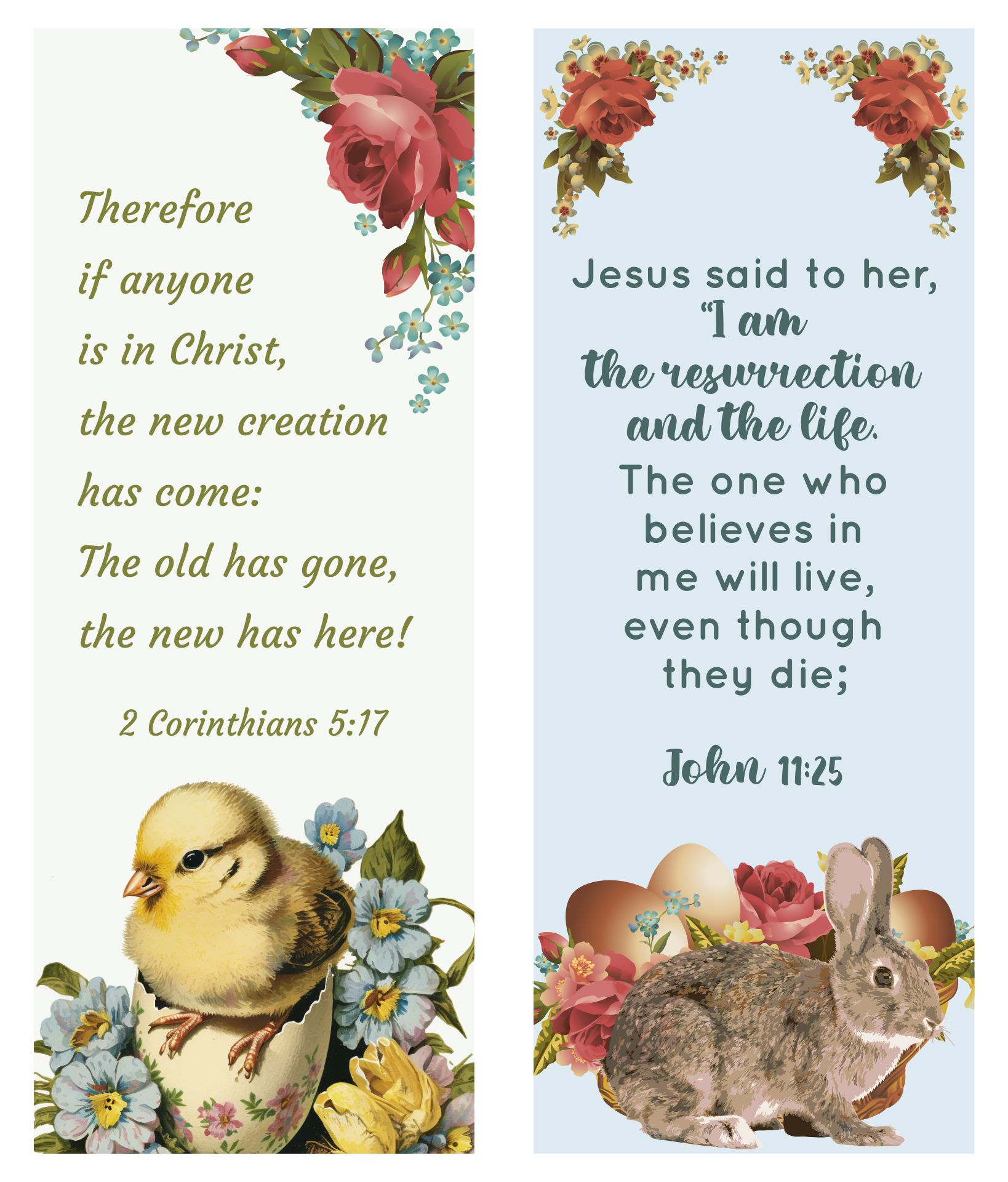 Printable Easter Bookmarks Religious