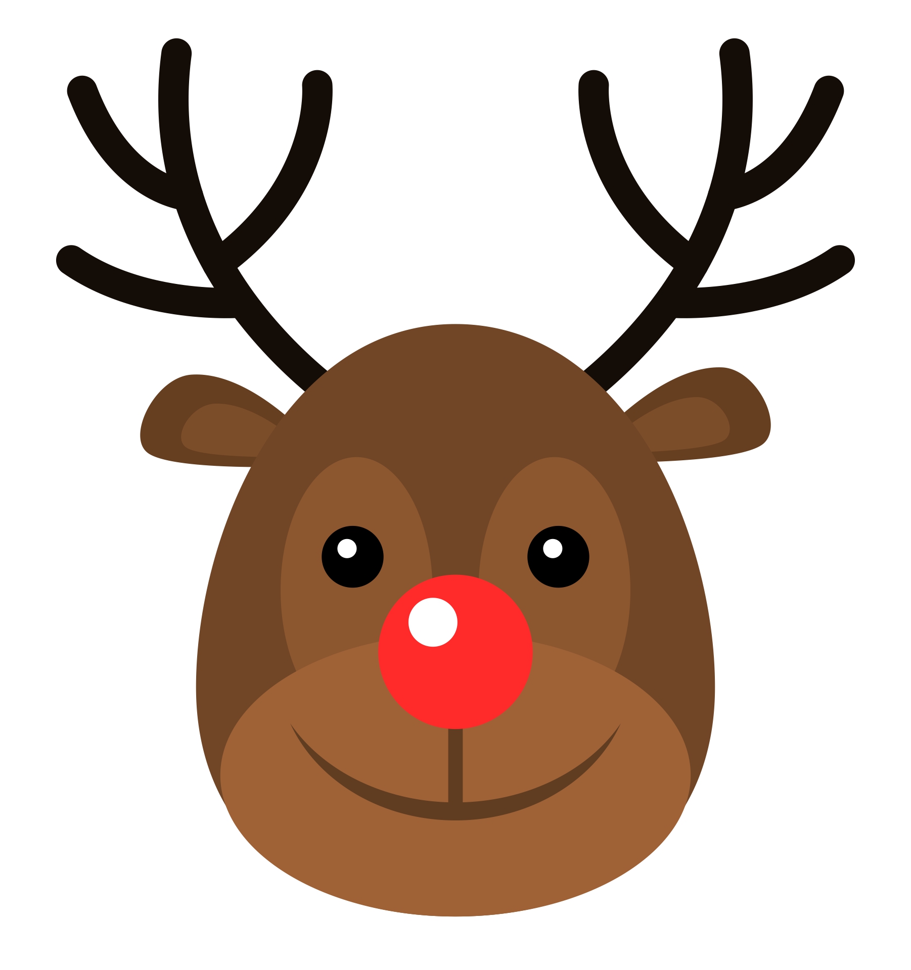 Reindeer Faces 10 Free PDF Printables Printablee