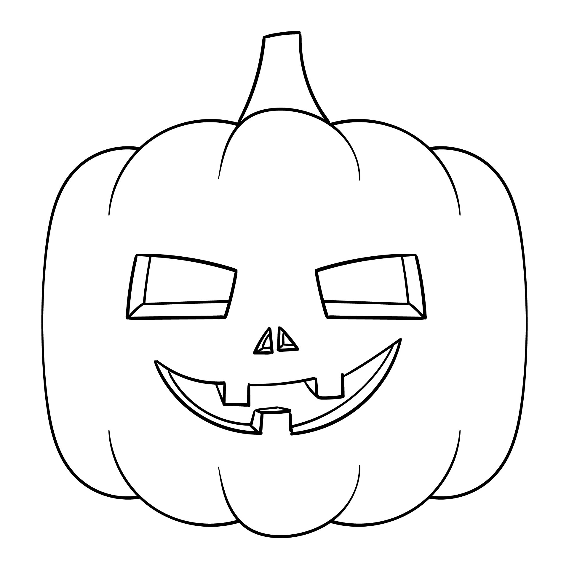 Happy Halloween Pumpkin Coloring Pages