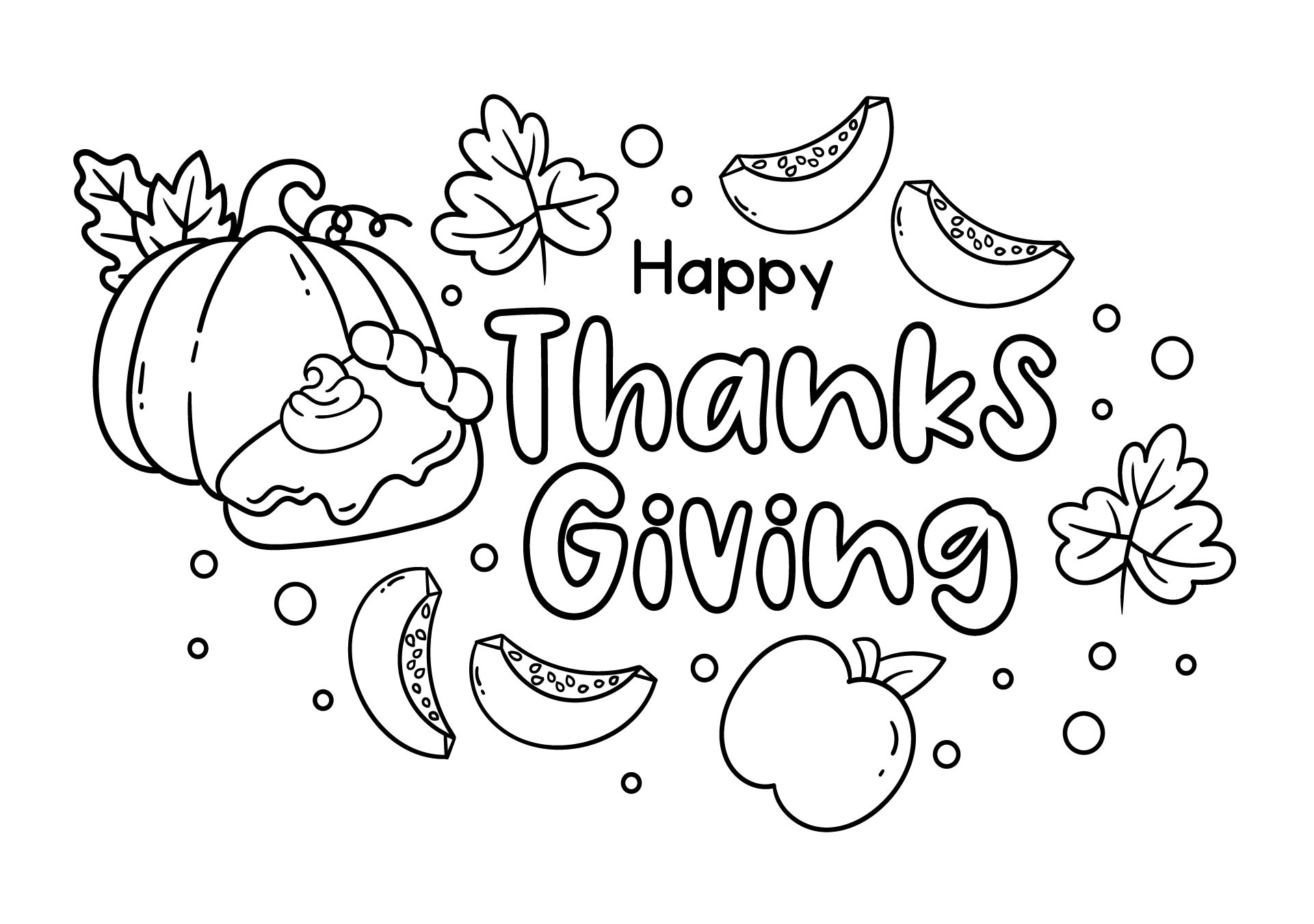 Happy Thanksgiving Printable Letters