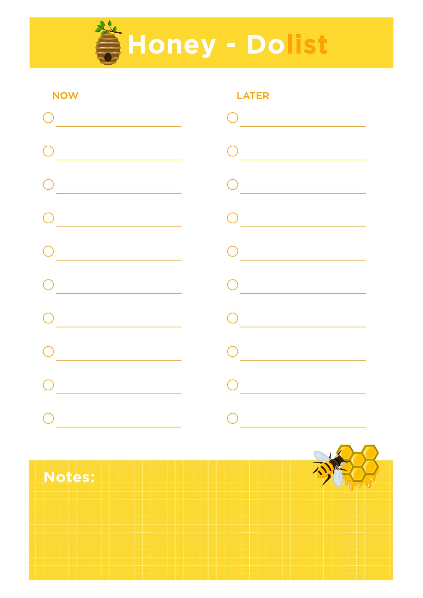 Honey Do List Printable