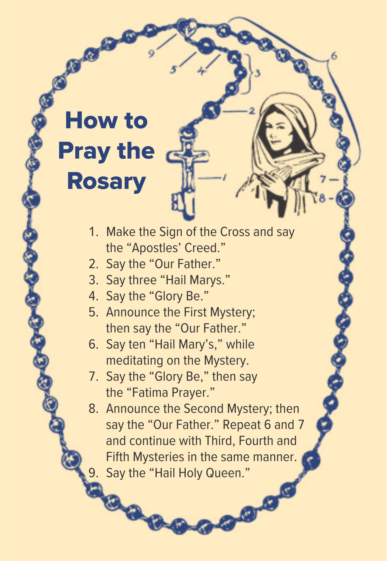 How To Pray The Rosary Printable