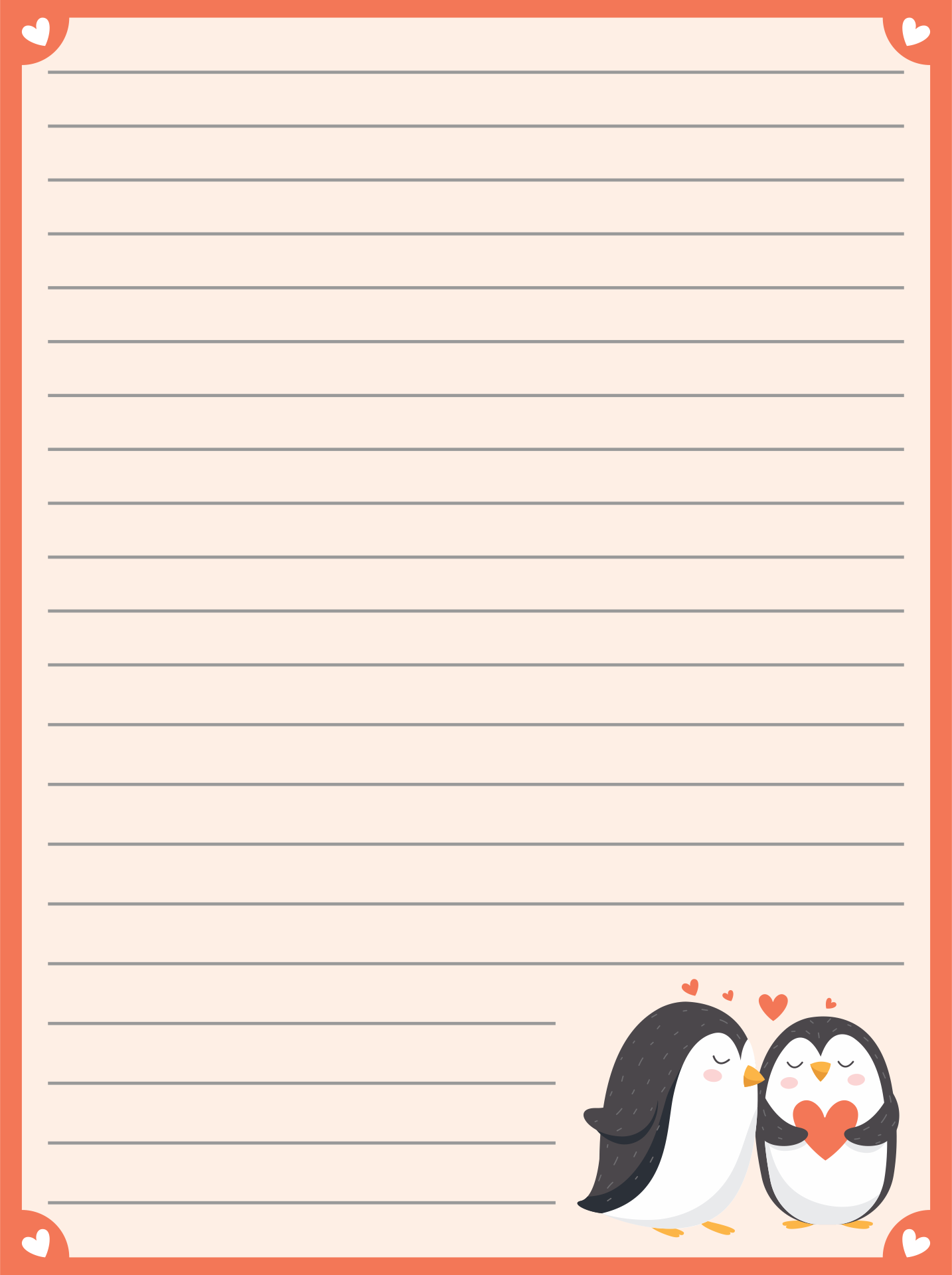 Love Letter Border Template Download