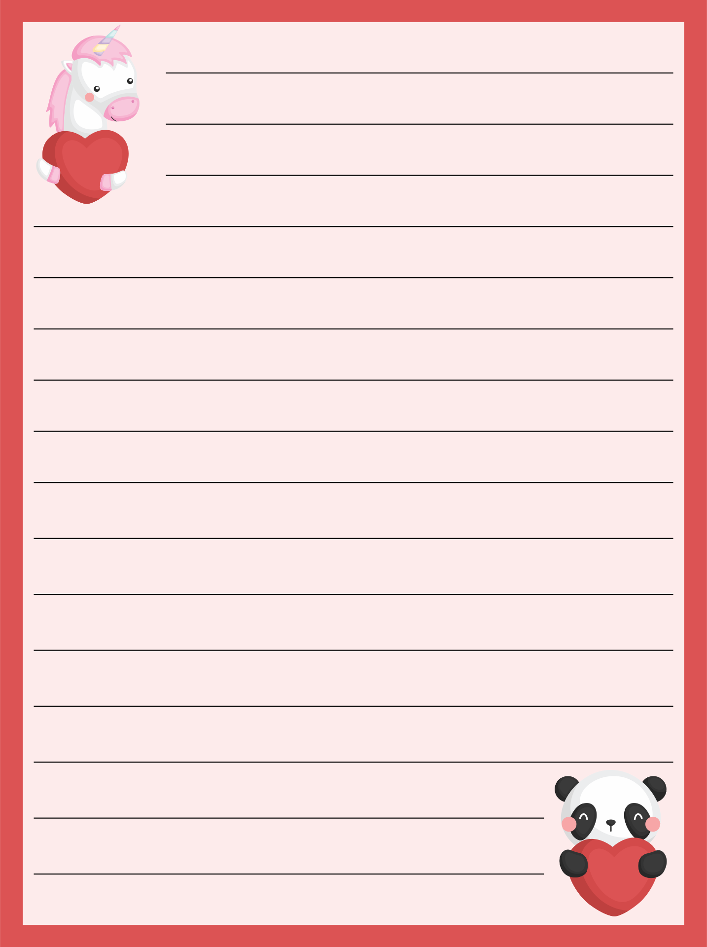 10 Best Printable Love Letter Stationery 