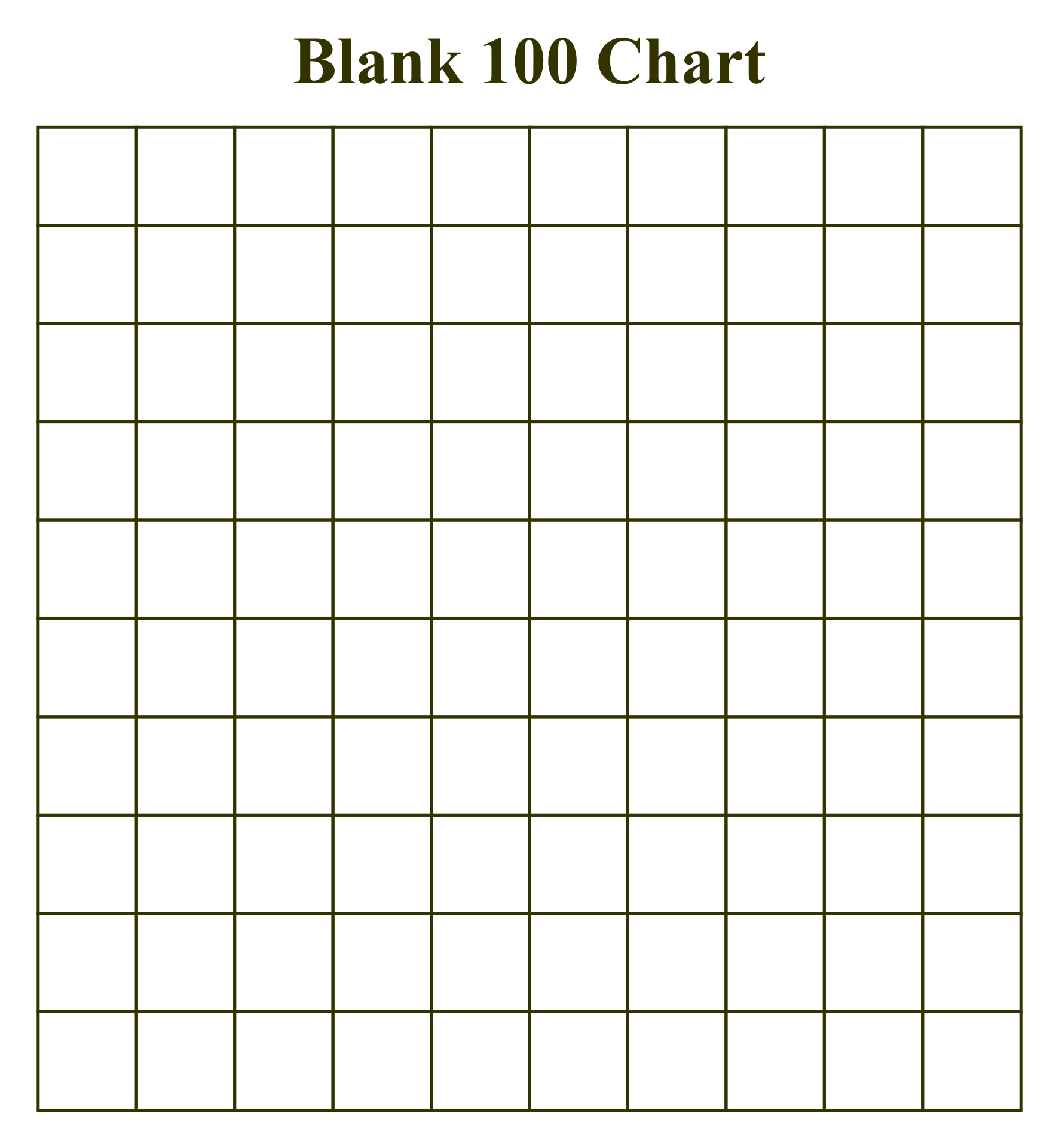 10 best 100 chart printable printablee com