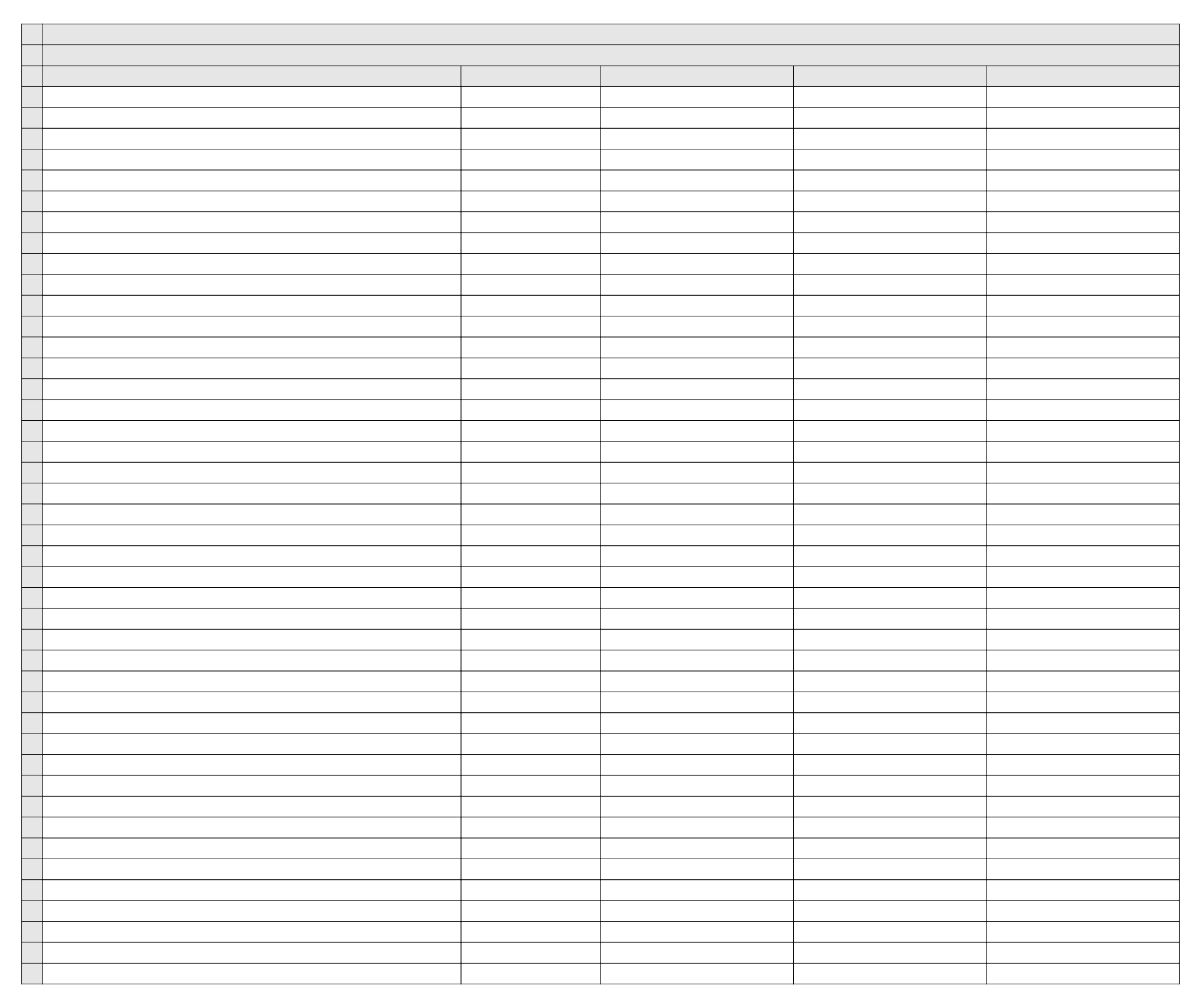 Printable Blank Excel Spreadsheet Template