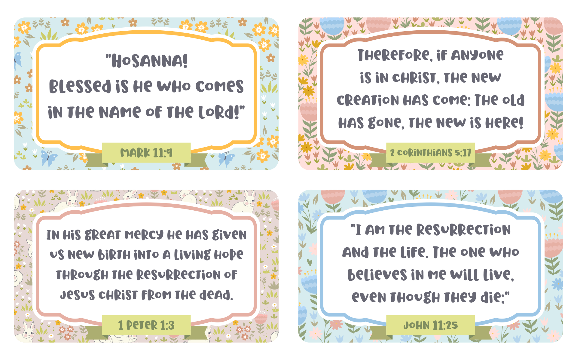 Printable Scripture Bible Verses