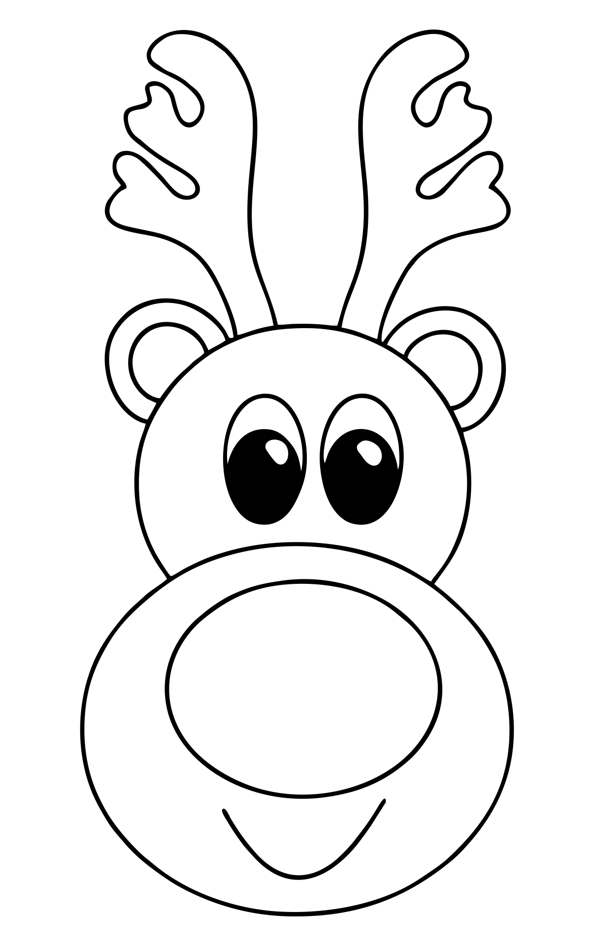 10 Best Reindeer Free Printable Faces Printablee