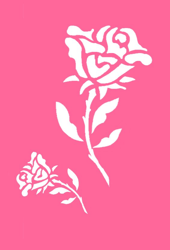 Rose Stencil Patterns Free