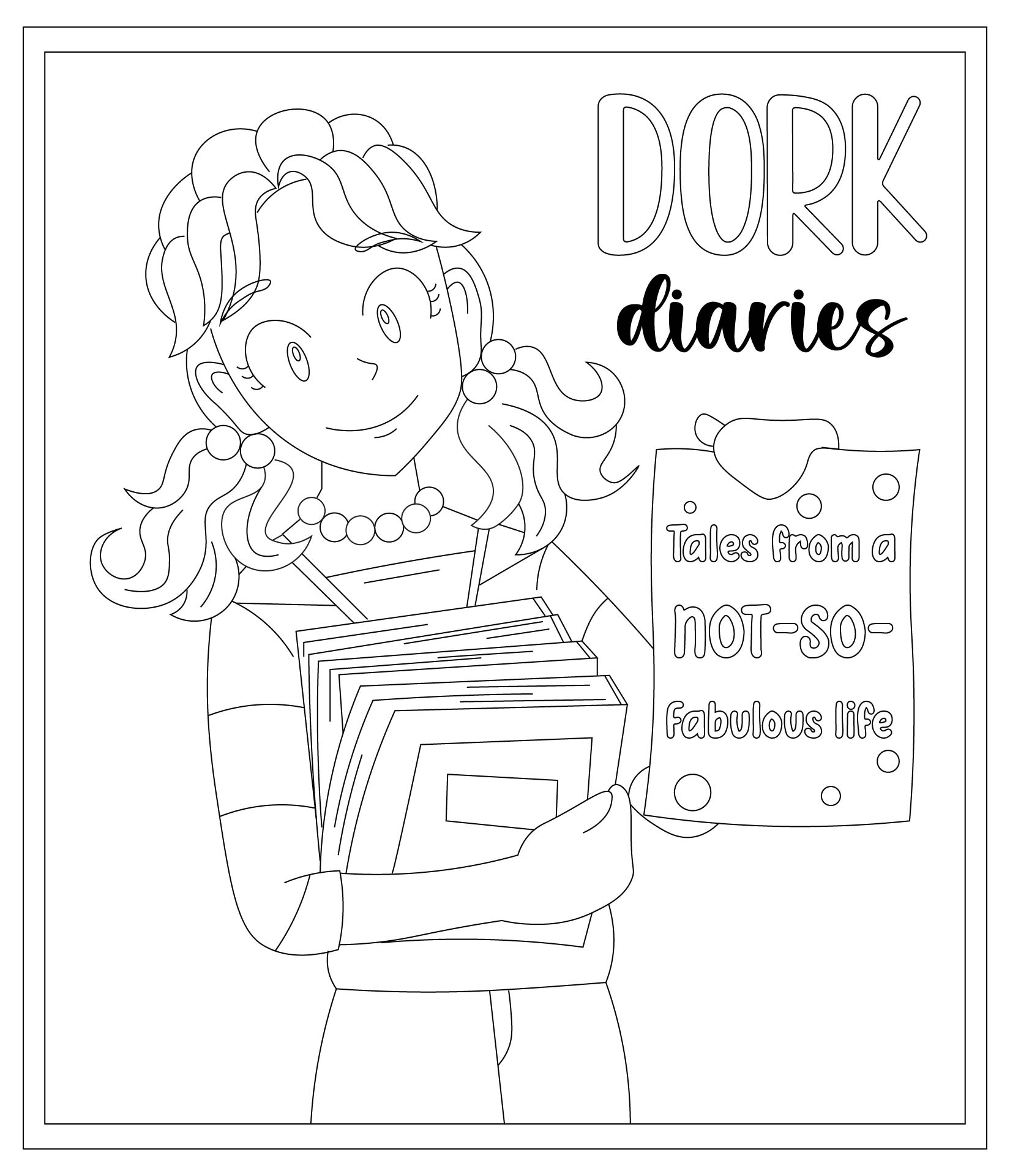 Dork Diary Coloring Pages