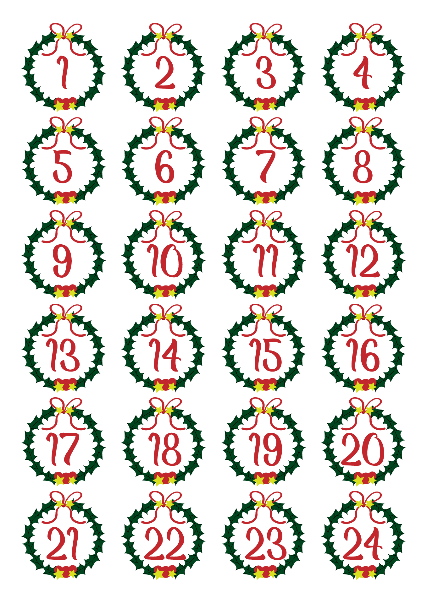 10 Best Printable December Calendar Numbers PDF For Free At Printablee