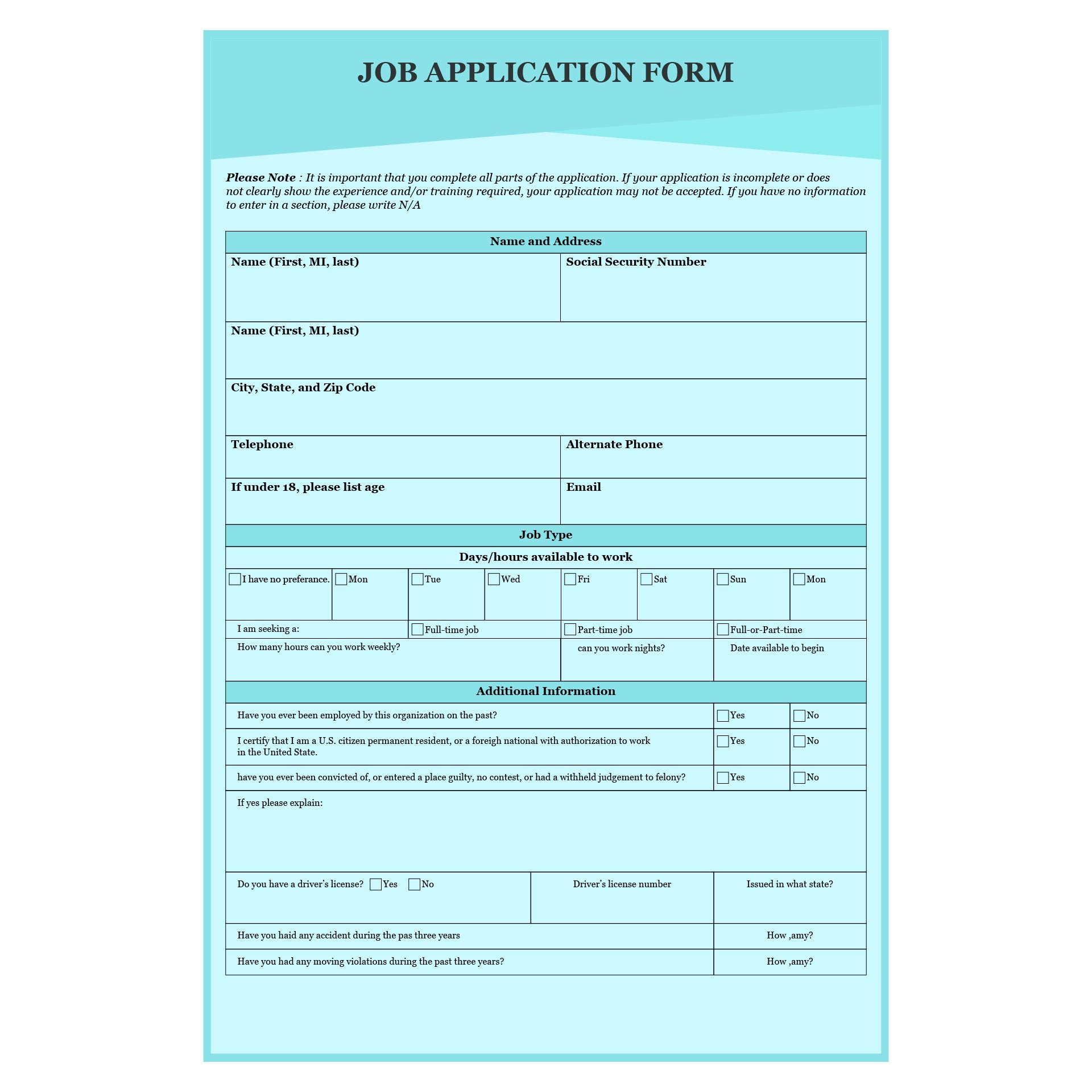 10 Best Printable Blank Application For Employment PDF For Free At Printablee 10-best-printable-blank-application-for-employment-pdf-for-free-at-printablee