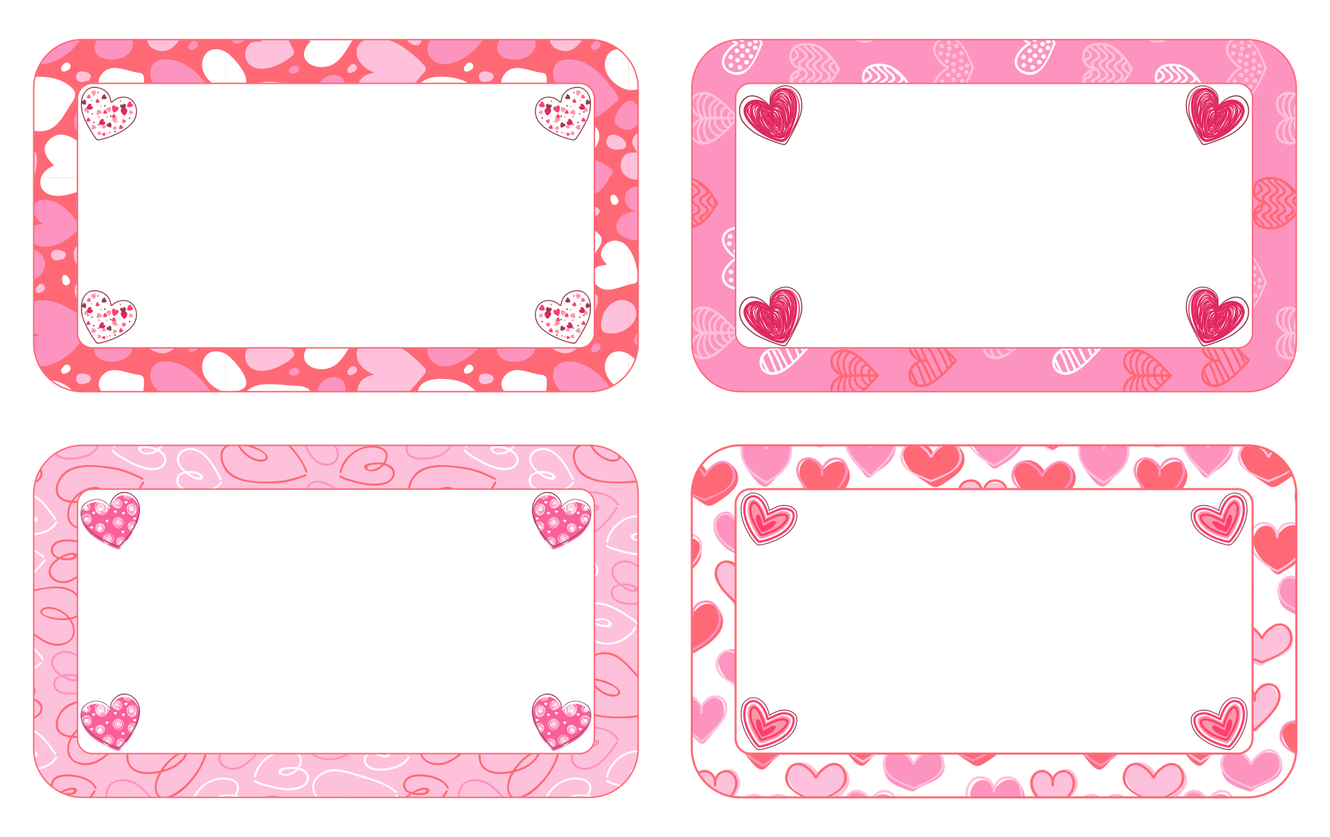 Printable Heart Labels
