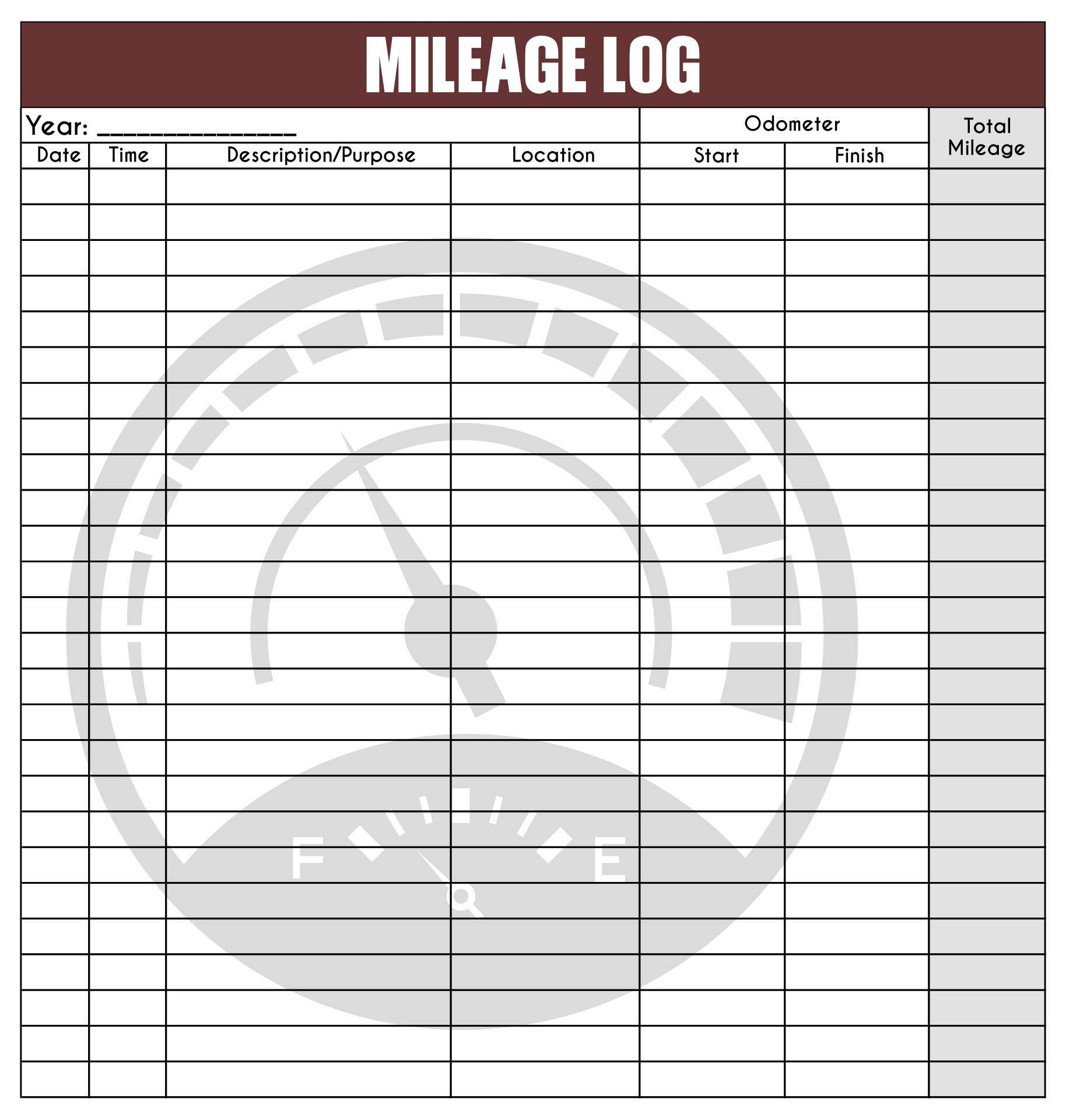 Mileage Log Template For Taxes from www.printablee.com