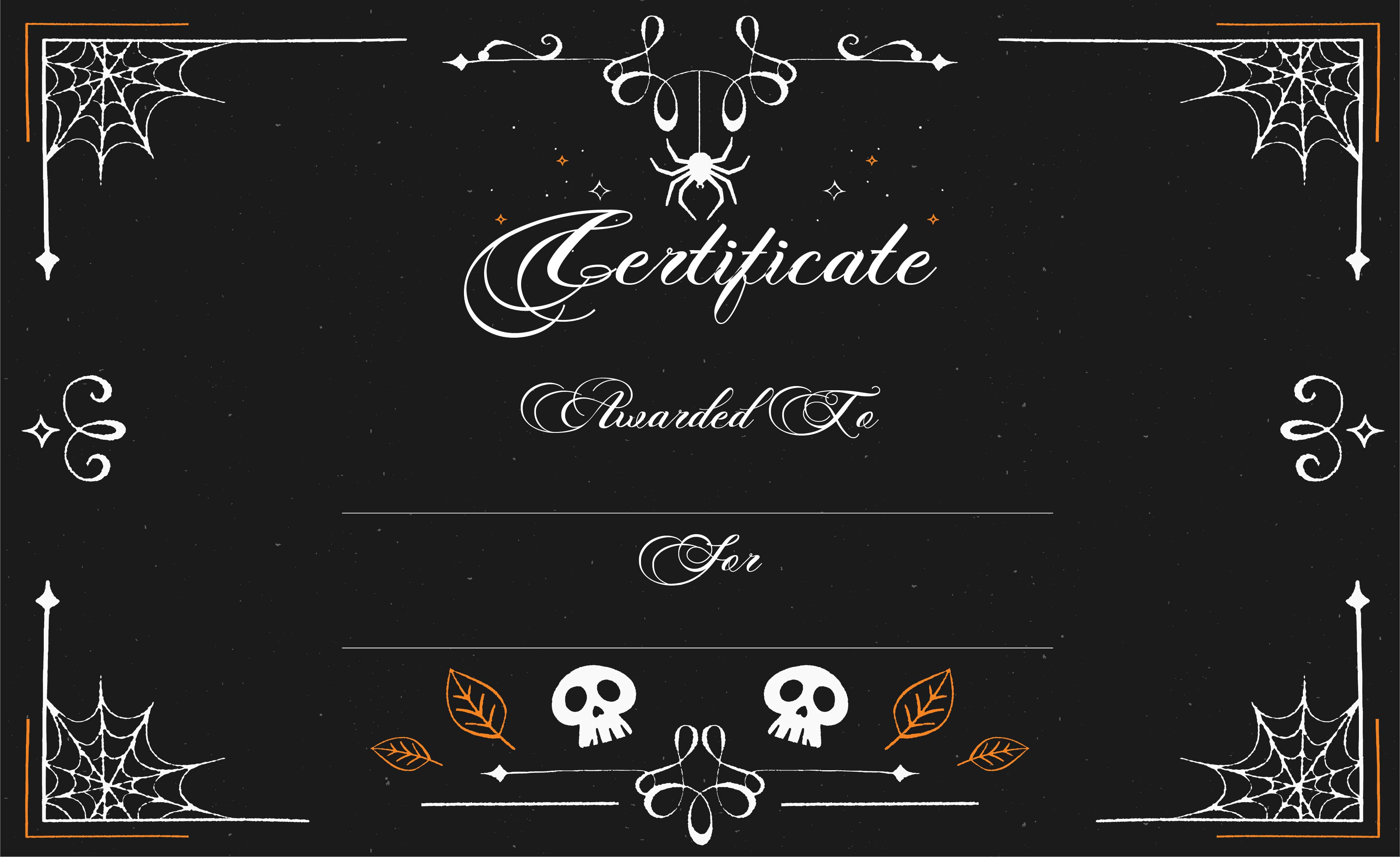 23 Best Halloween Costume Award Printable Certificates Pertaining To Halloween Certificate Template