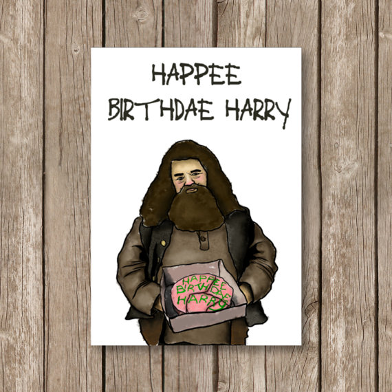Harry Potter Printable Birthday Cards