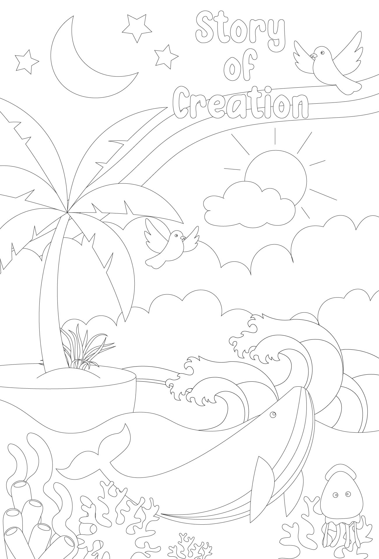 LDS Creation Coloring Pages