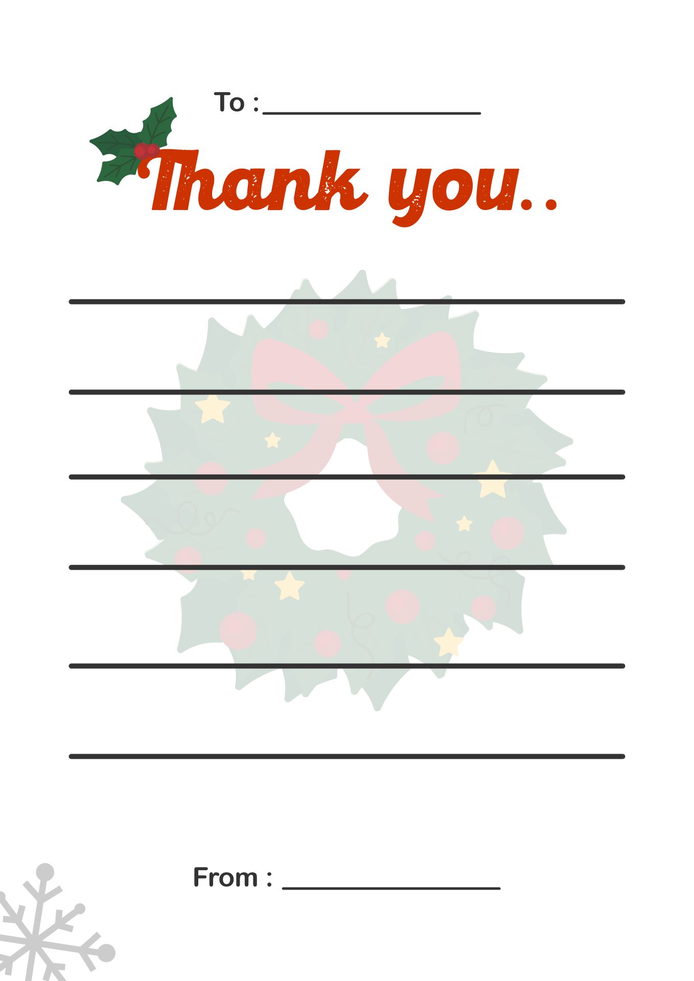  Printable Blank Christmas Cards