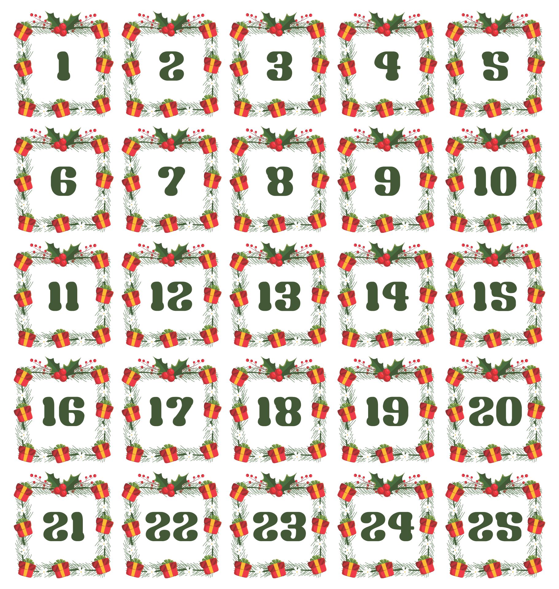 Free Printable Christmas Numbers 1 40 christmas-numbers-printable