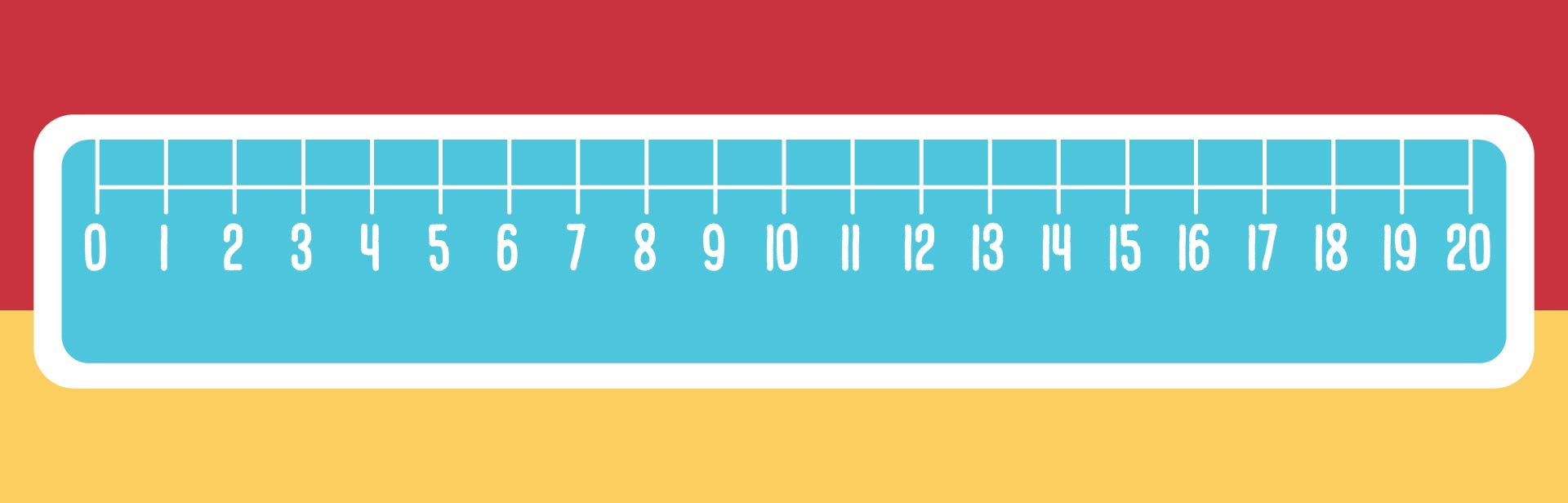 10 best free printable number line 1 20 printablee com