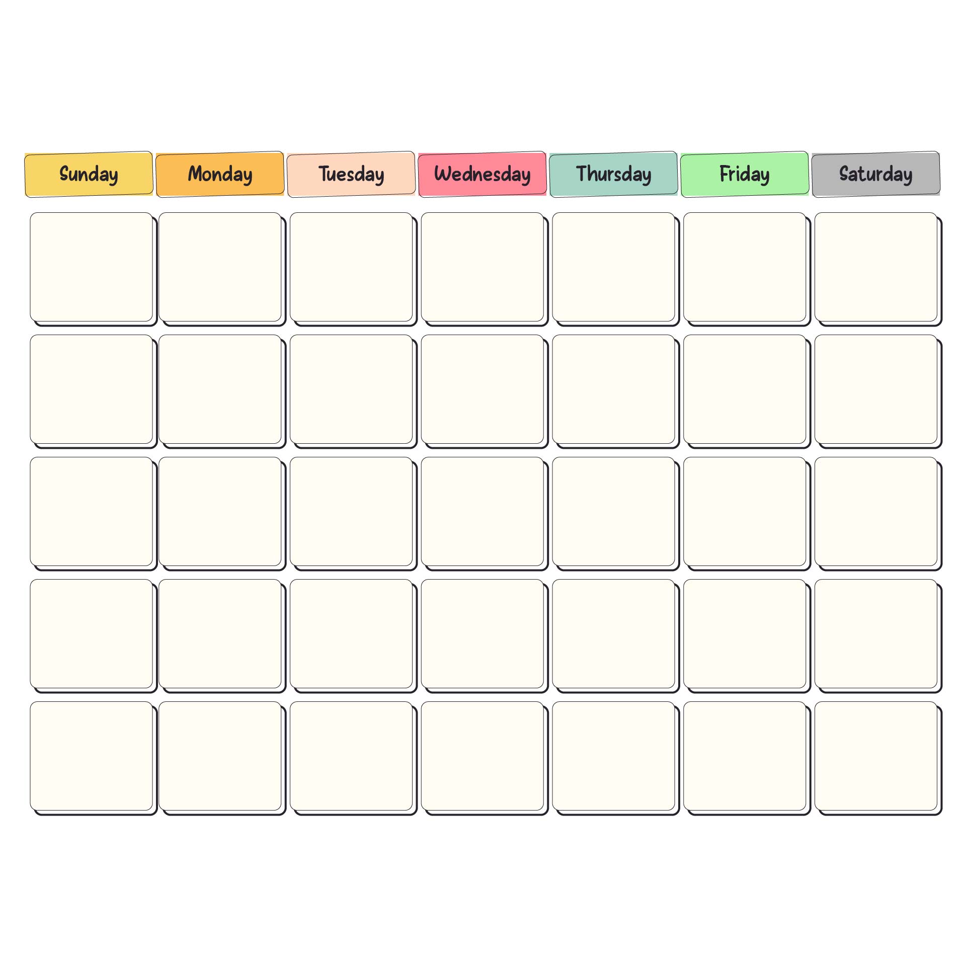 Cute Printable Blank Calendar cute-printable-blank-calendar