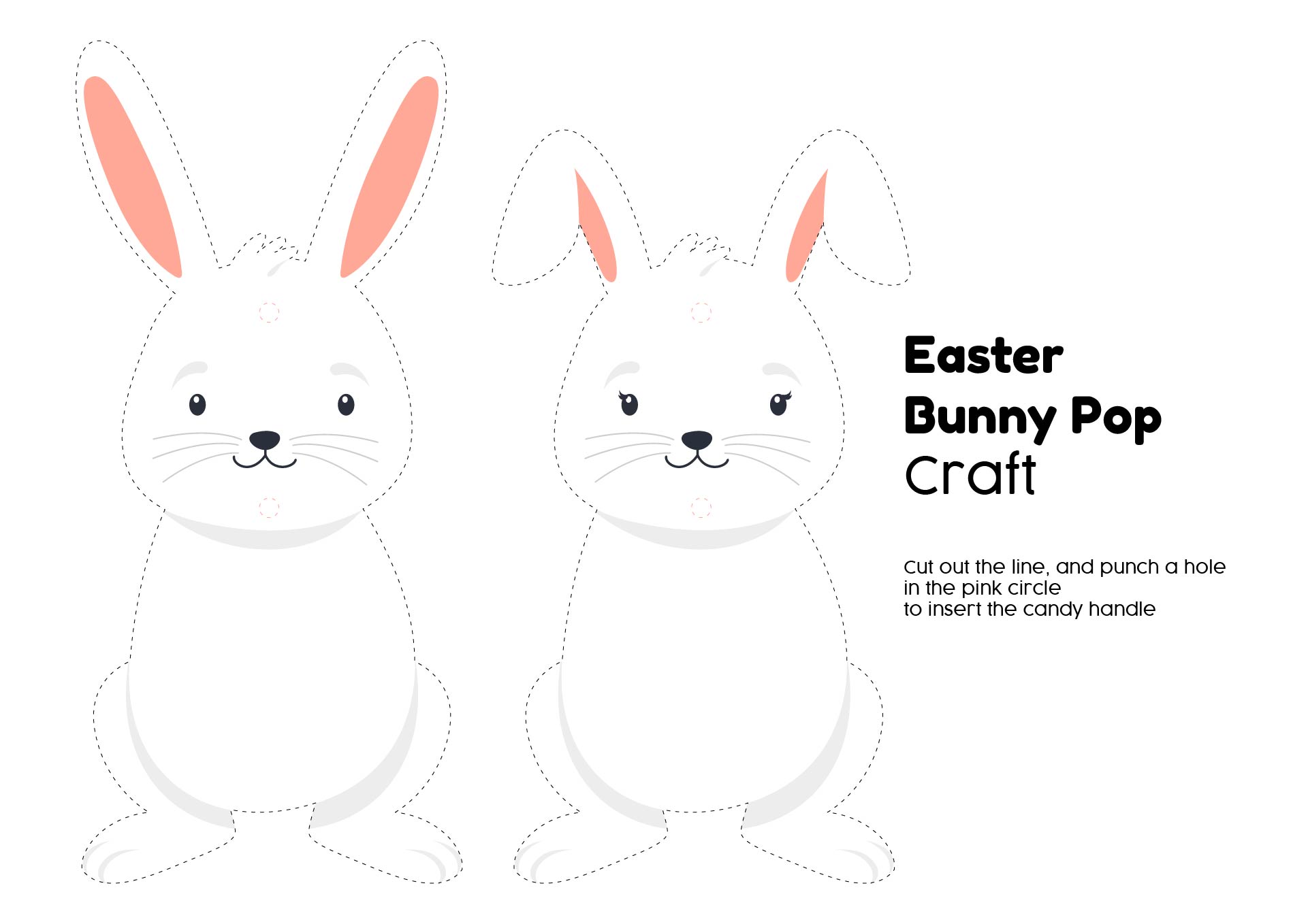 Easter Bunny Pop Craft