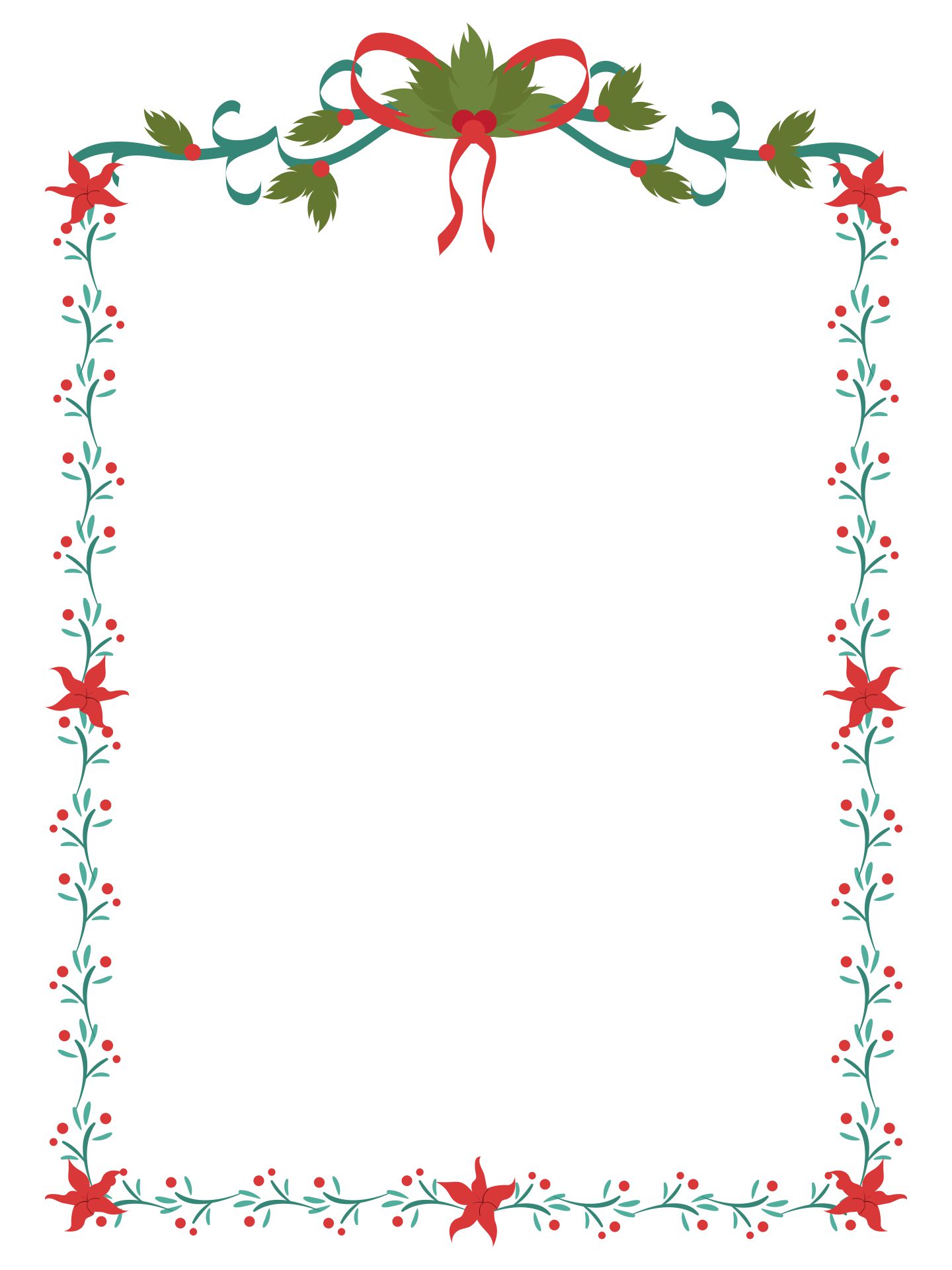 free christmas border templates microsoft word