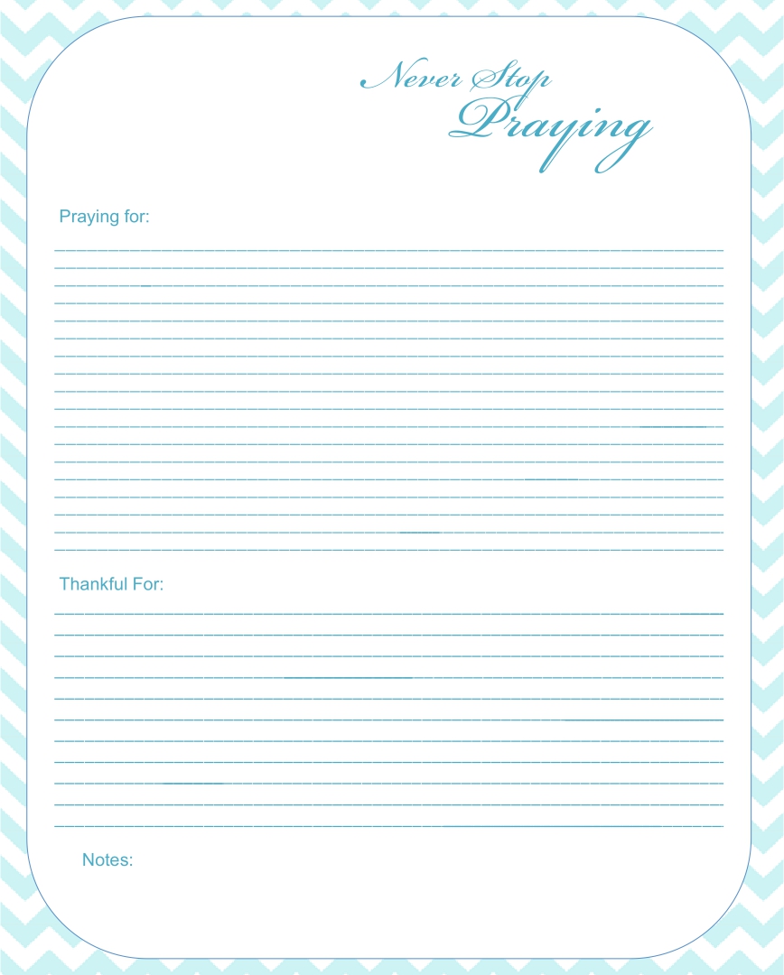 Prayer Journal Template Free