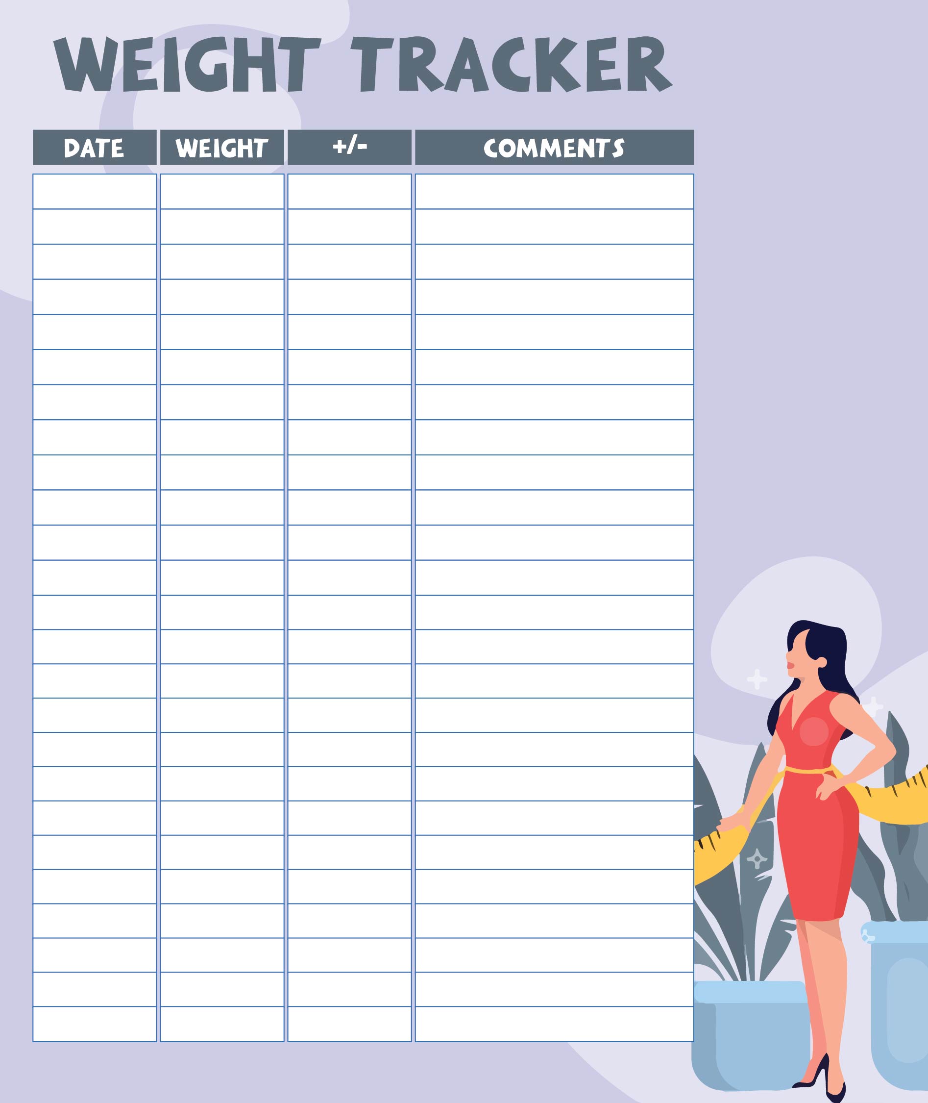 Printable Weight Loss Journal