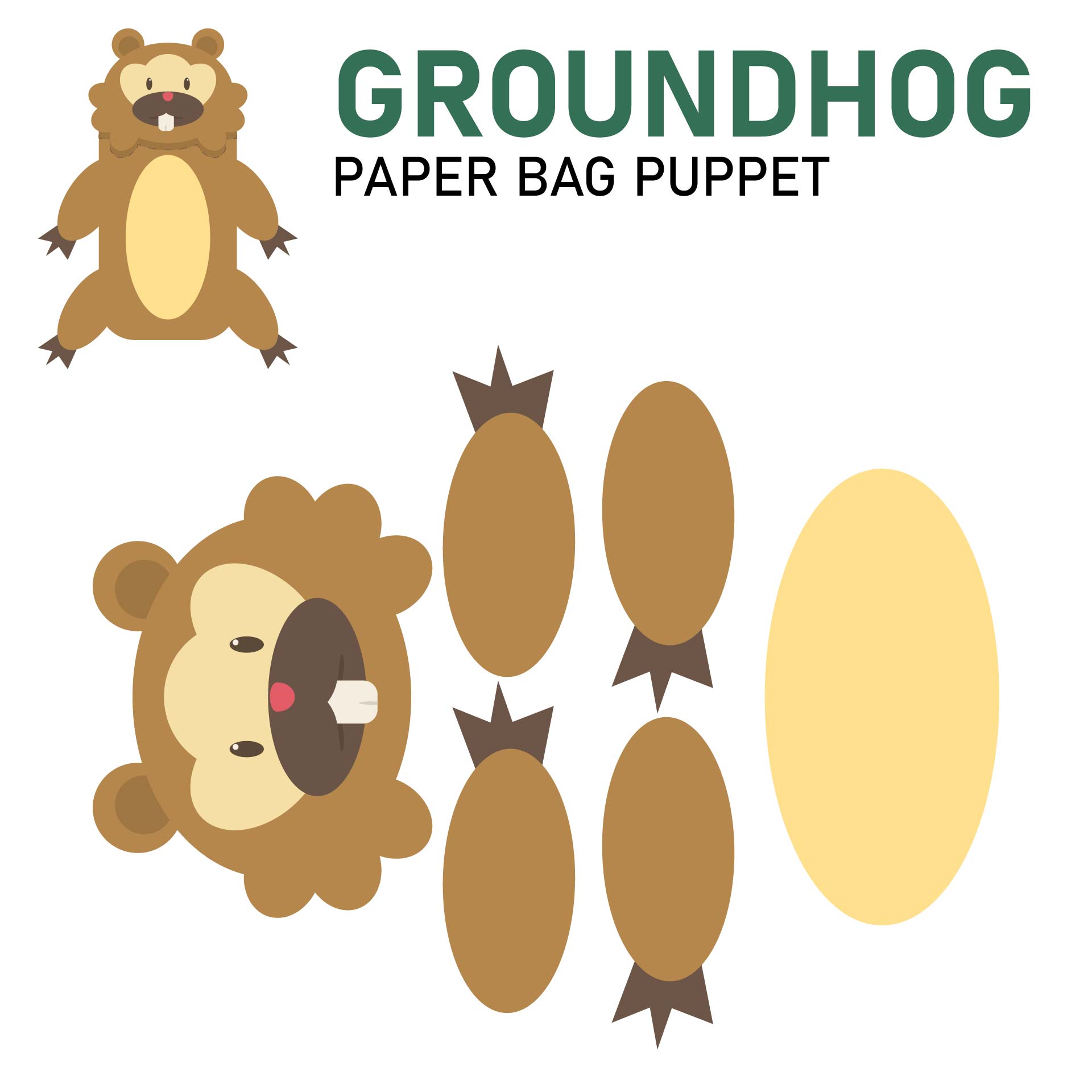 6 Best Printable Paper Bag Puppets