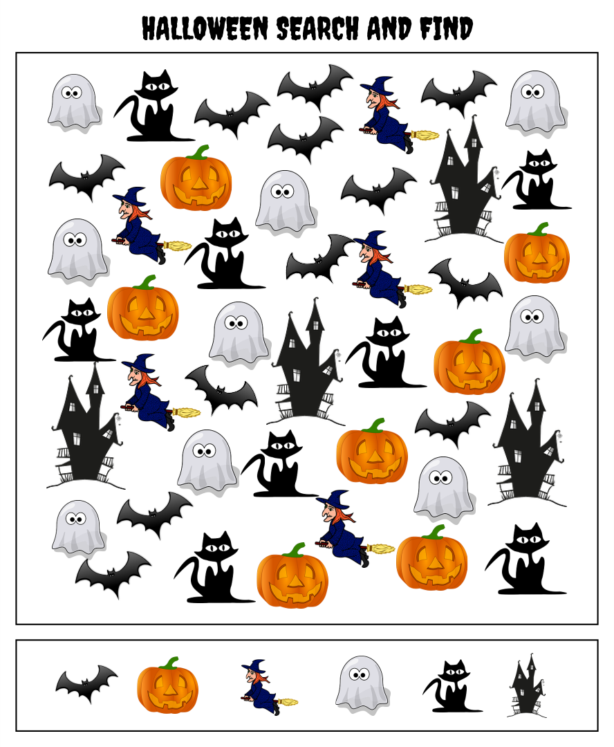 Halloween Seek and Find Printables