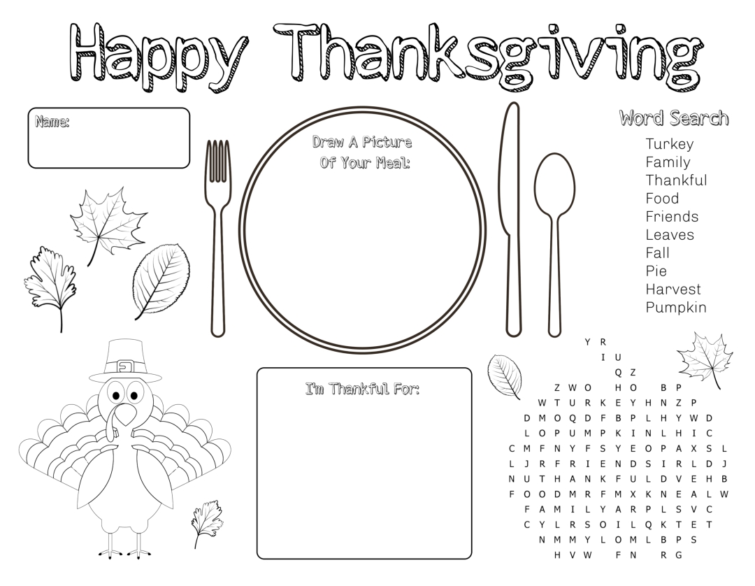 Printable Activity Placemats Printable Word Searches printable-activity-placemats-printable-word-searches