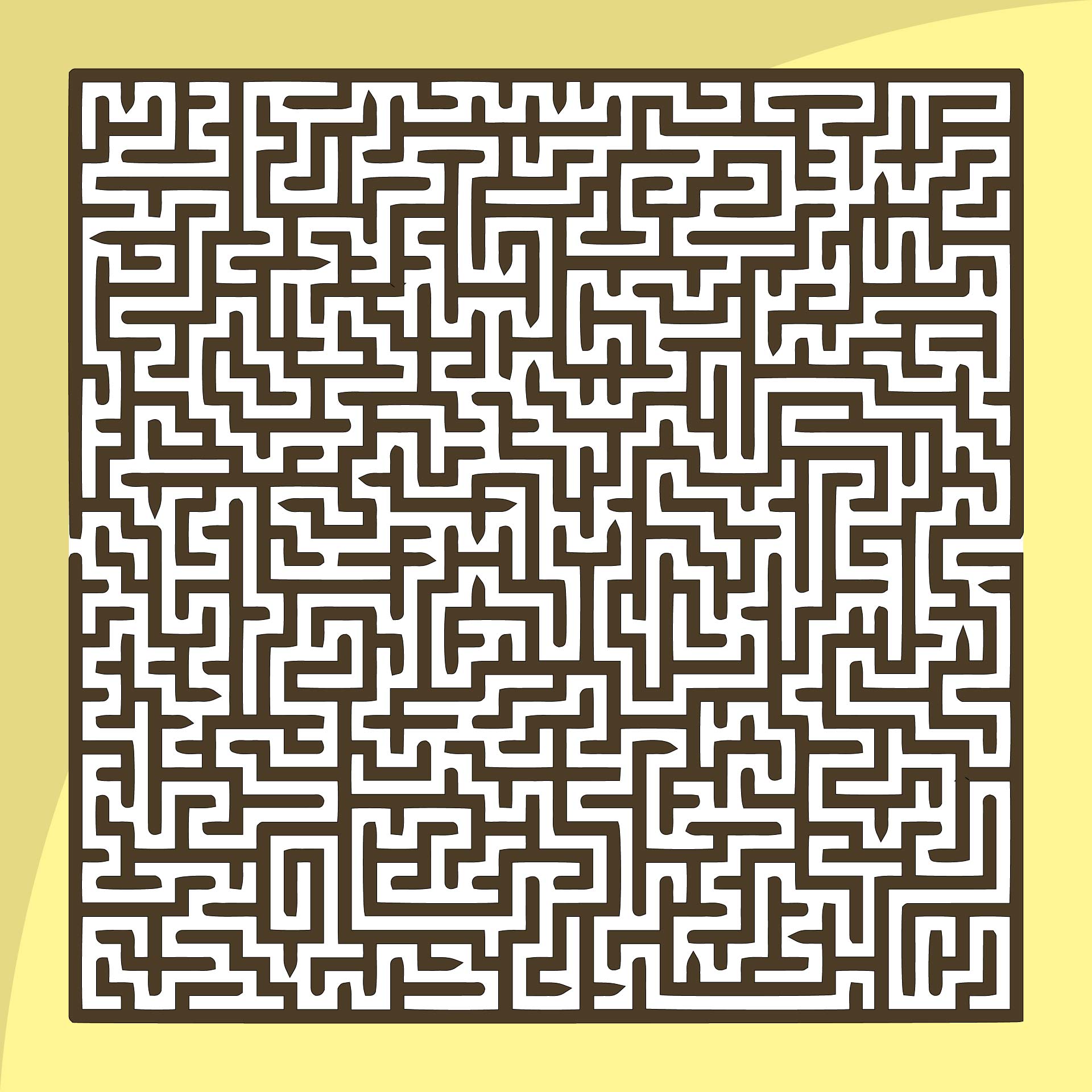 Maze Difficult Printable Coloring Pages