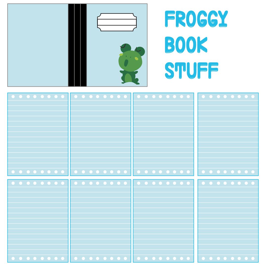 Print My Froggy Stuff Printables