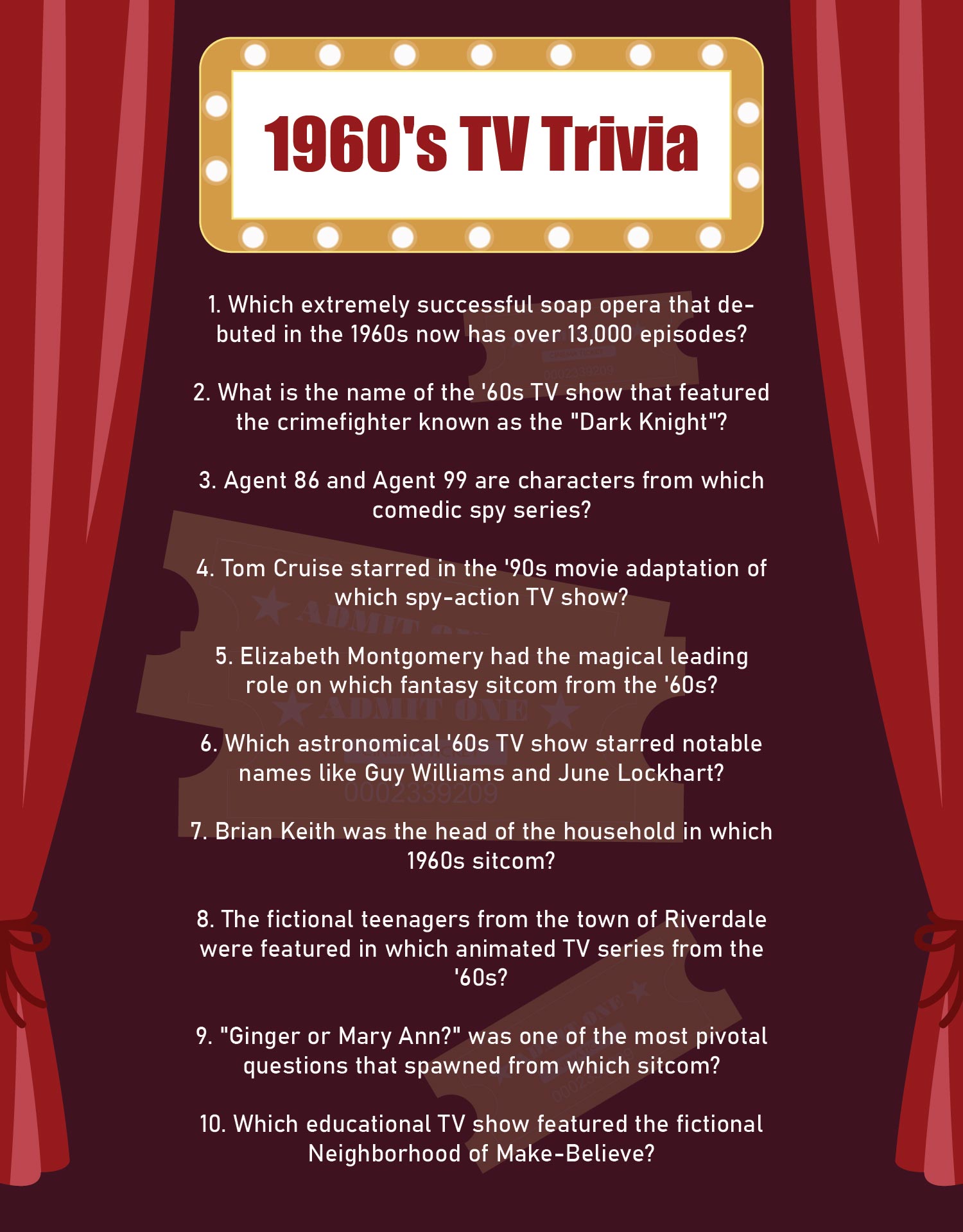 6 Best Free Printable Tv Trivia Games Printablee Com