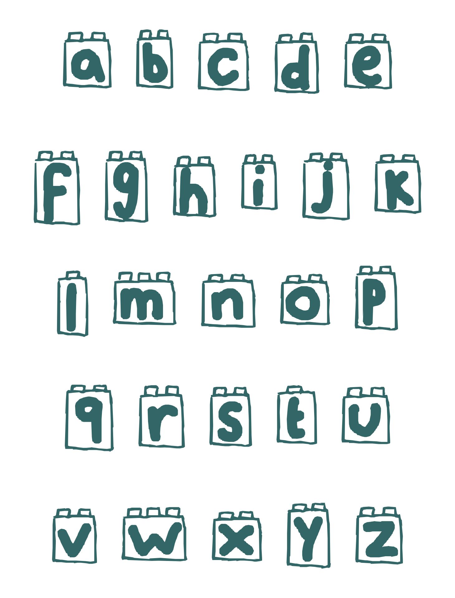 Printable Lego Font printable-lego-font
