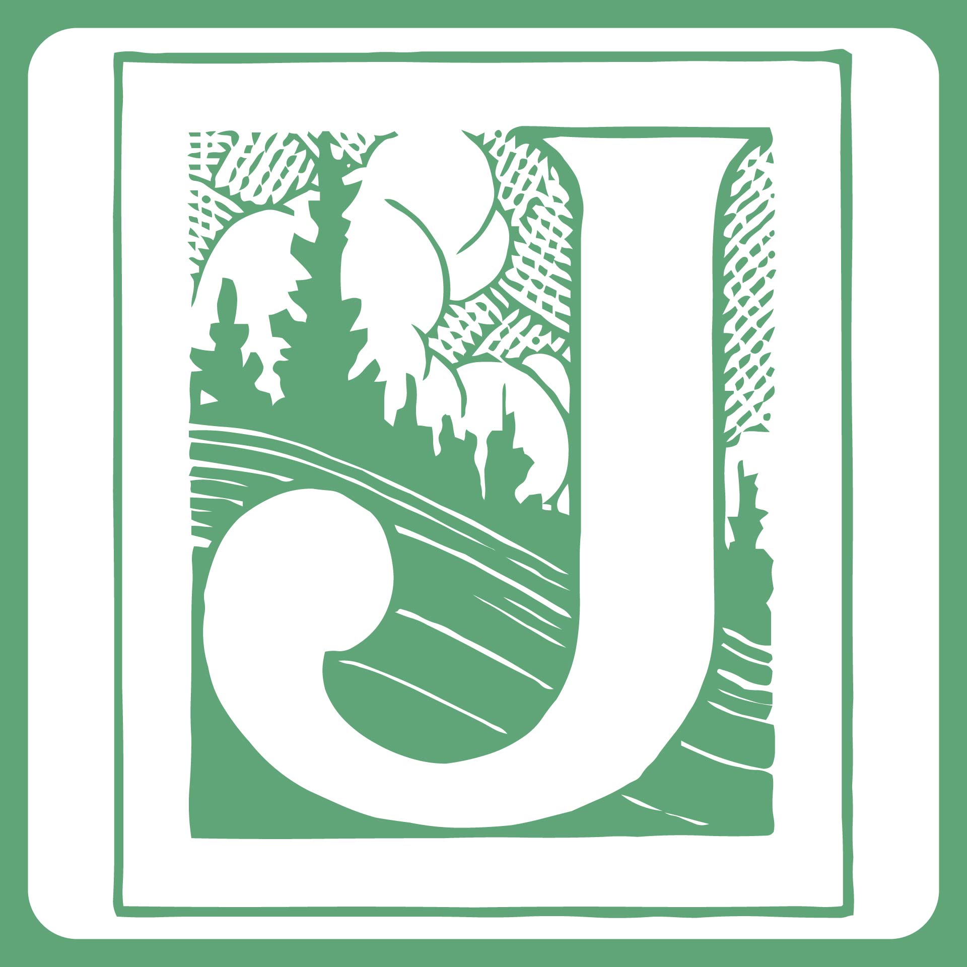 Printable Monogram Initials J