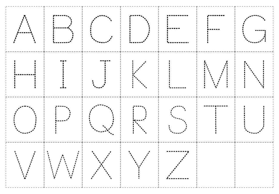 Printable Preschool Alphabet Tracing Letters Worksheets