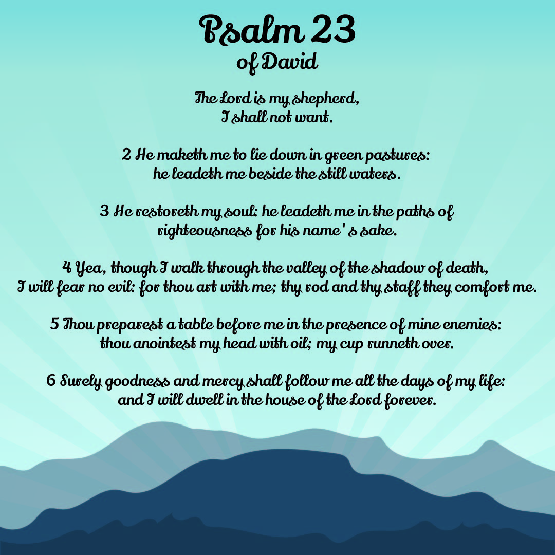 Free Printable Psalm 23 Printable Version