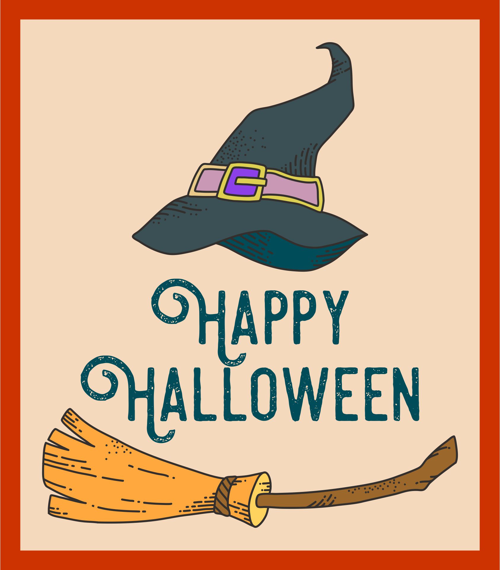 Vintage Halloween Printable Cards