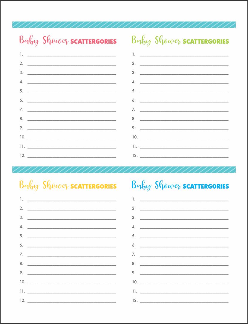 scattergories list template scattergories list template