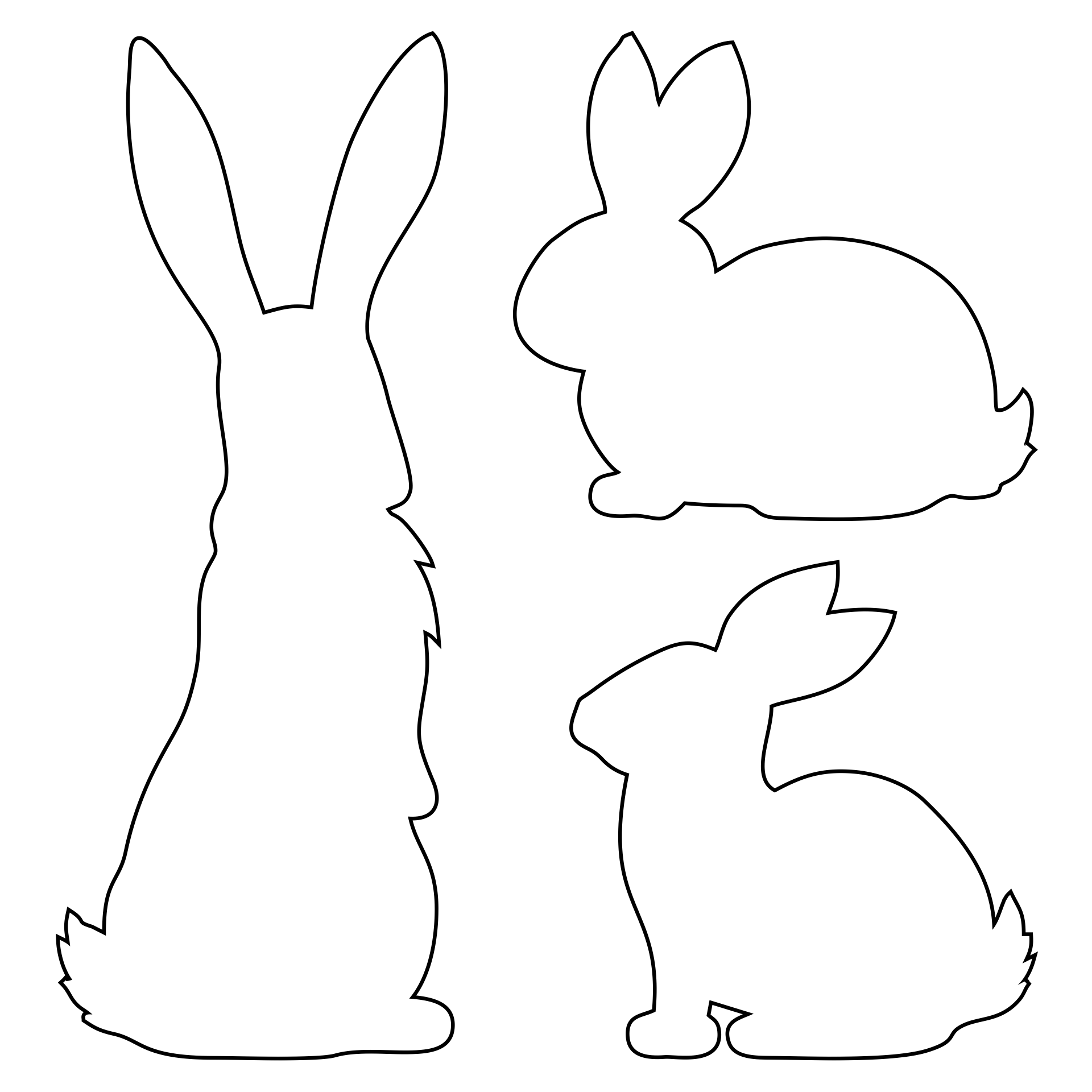 Bunny Rabbit Template
