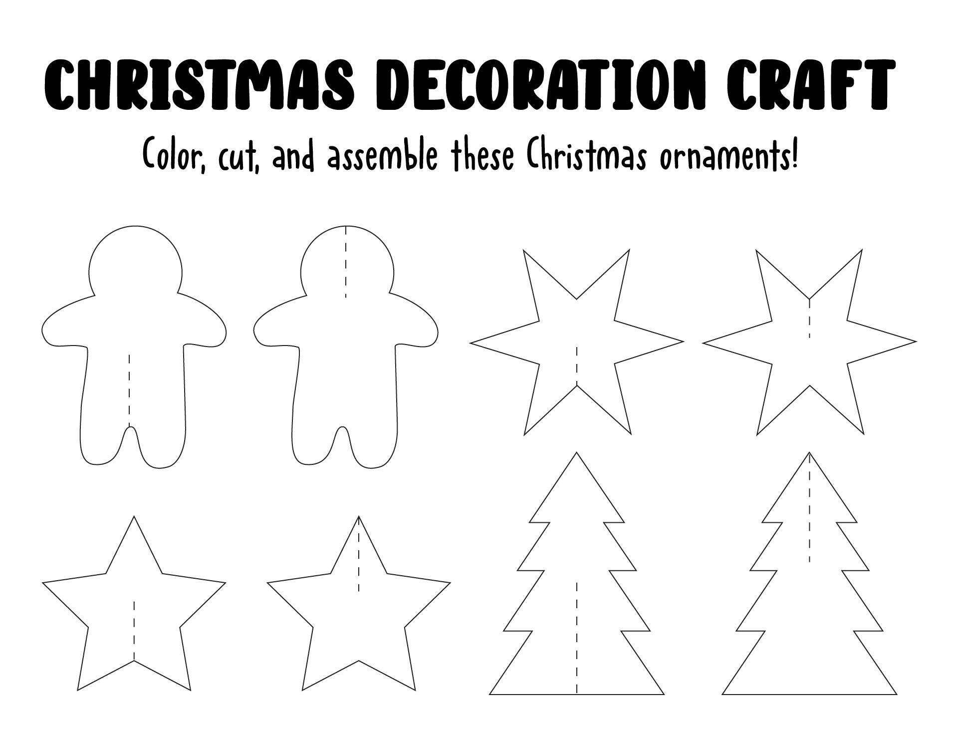 10 Best Printable Christmas Crafts For Toddlers PDF for Free at Printablee