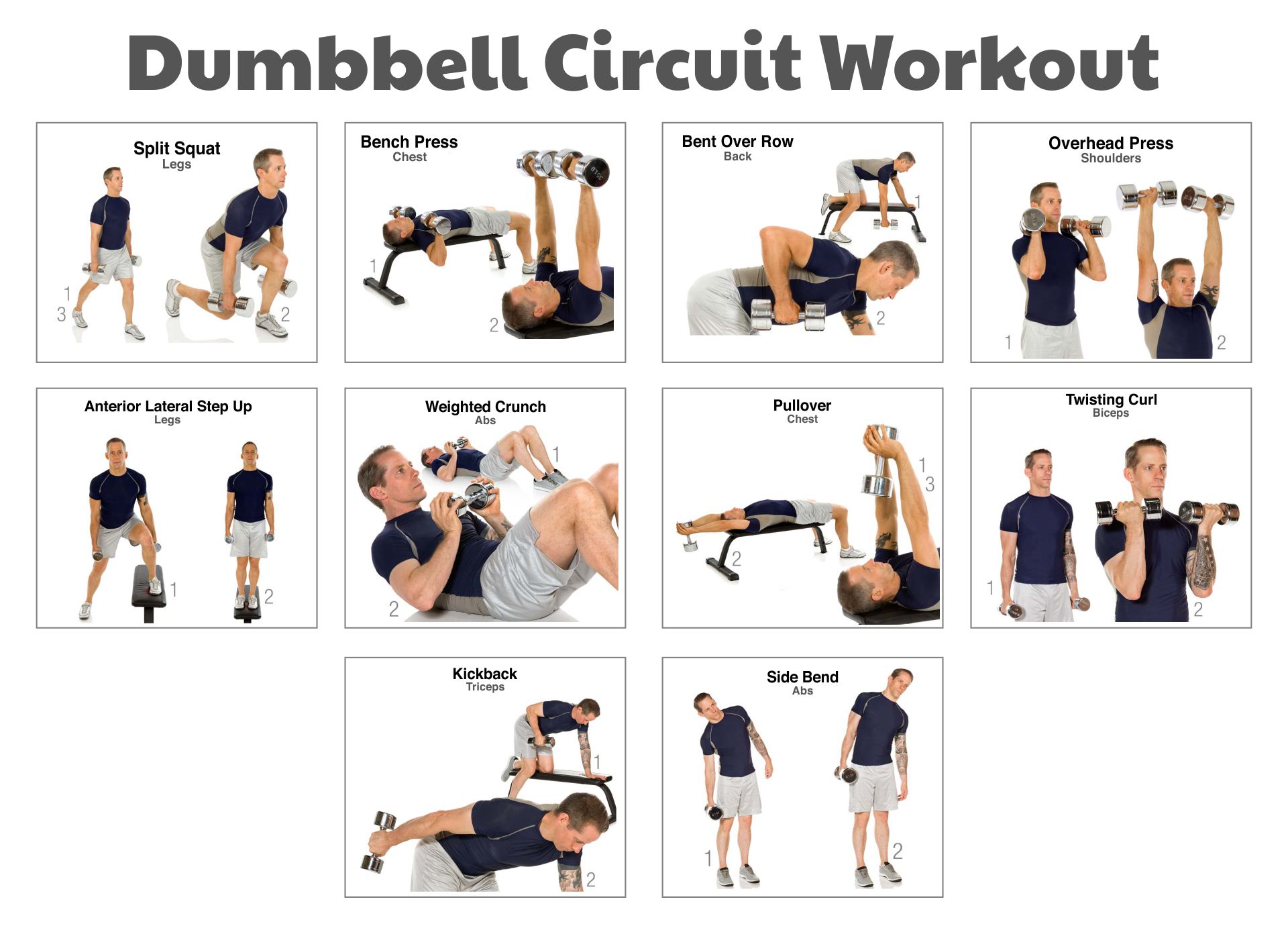 10 Best Free Printable Dumbbell Workout Poster