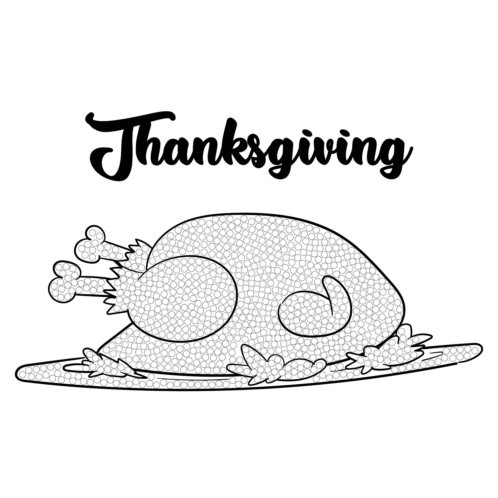Do a Dot Art Printables Thanksgiving