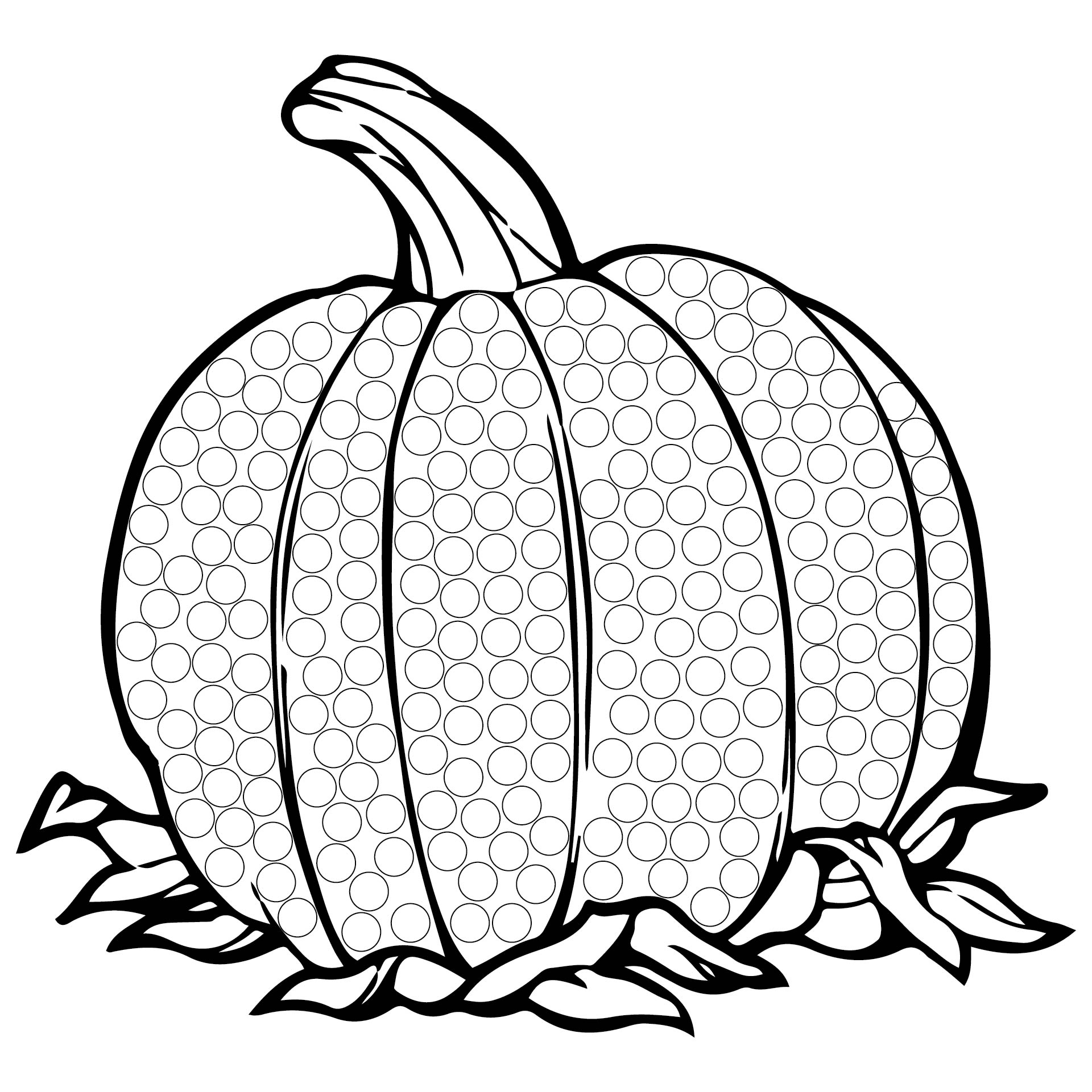 10 Best Thanksgiving Do A Dot Printables Printablee
