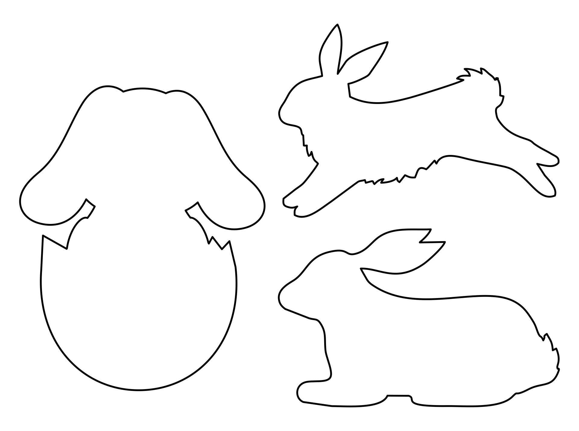 Easter Bunny Template
