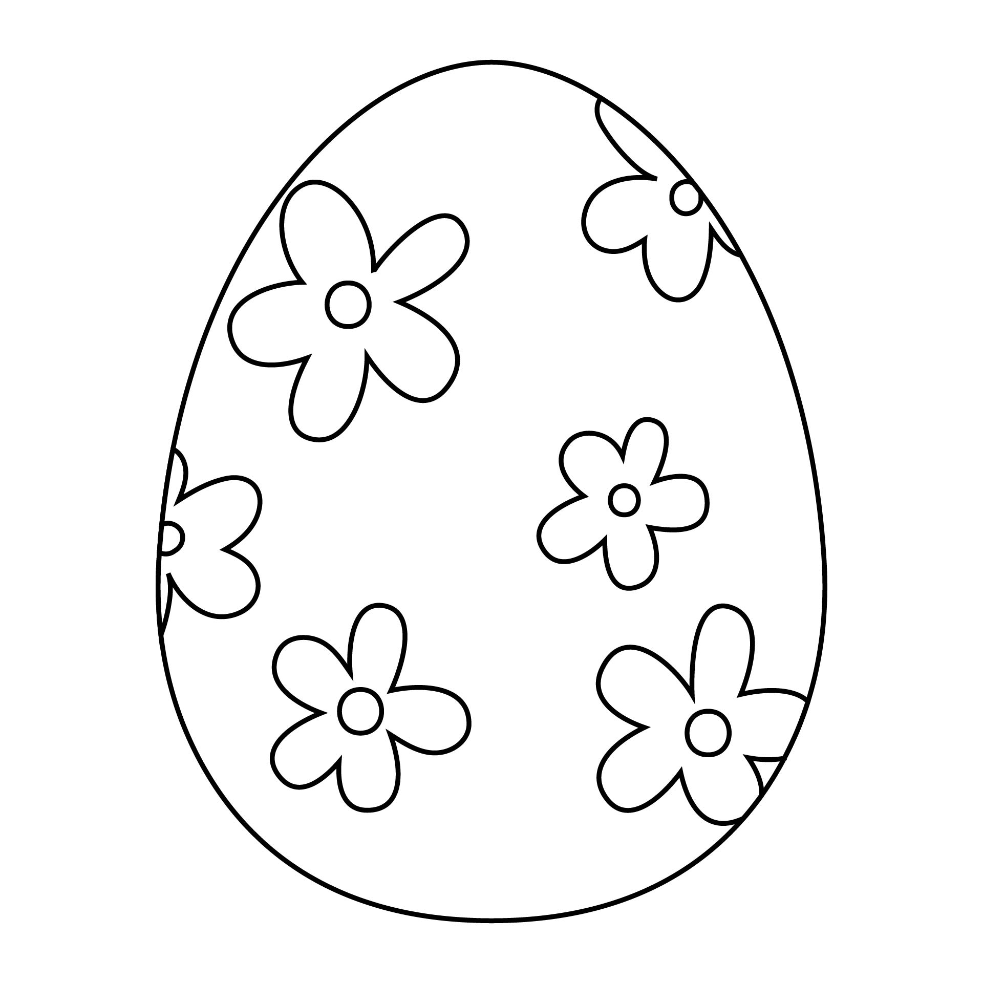 Printable Easter Egg Coloring Pages for Kids